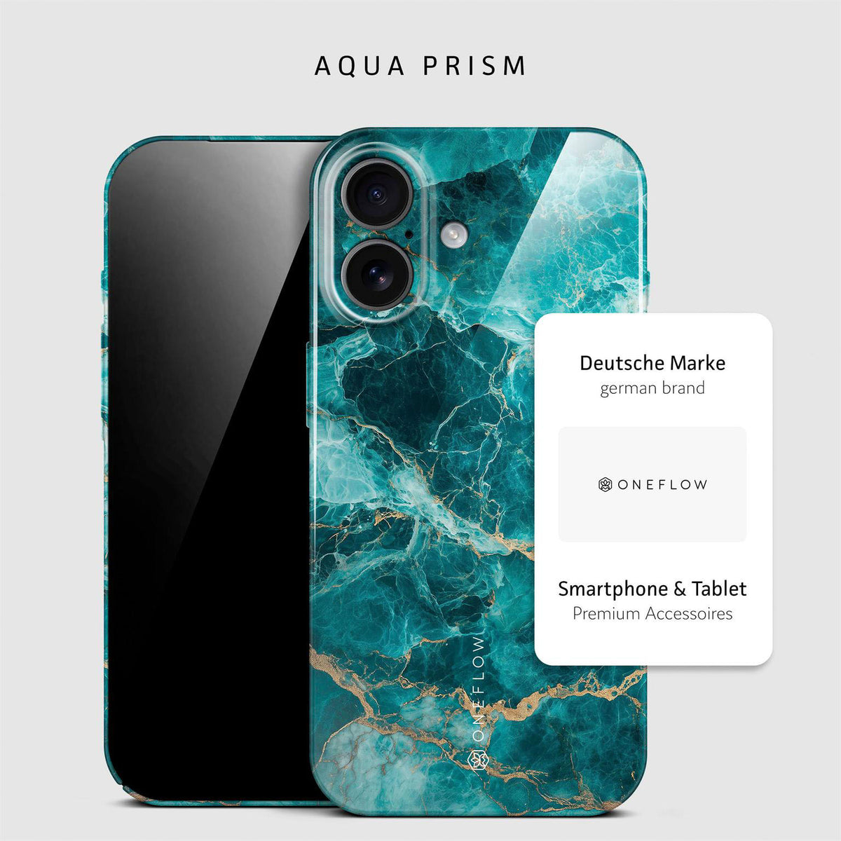 Bliss Cover für iPhone 17 in der Farbe Aqua Prism (Blau)