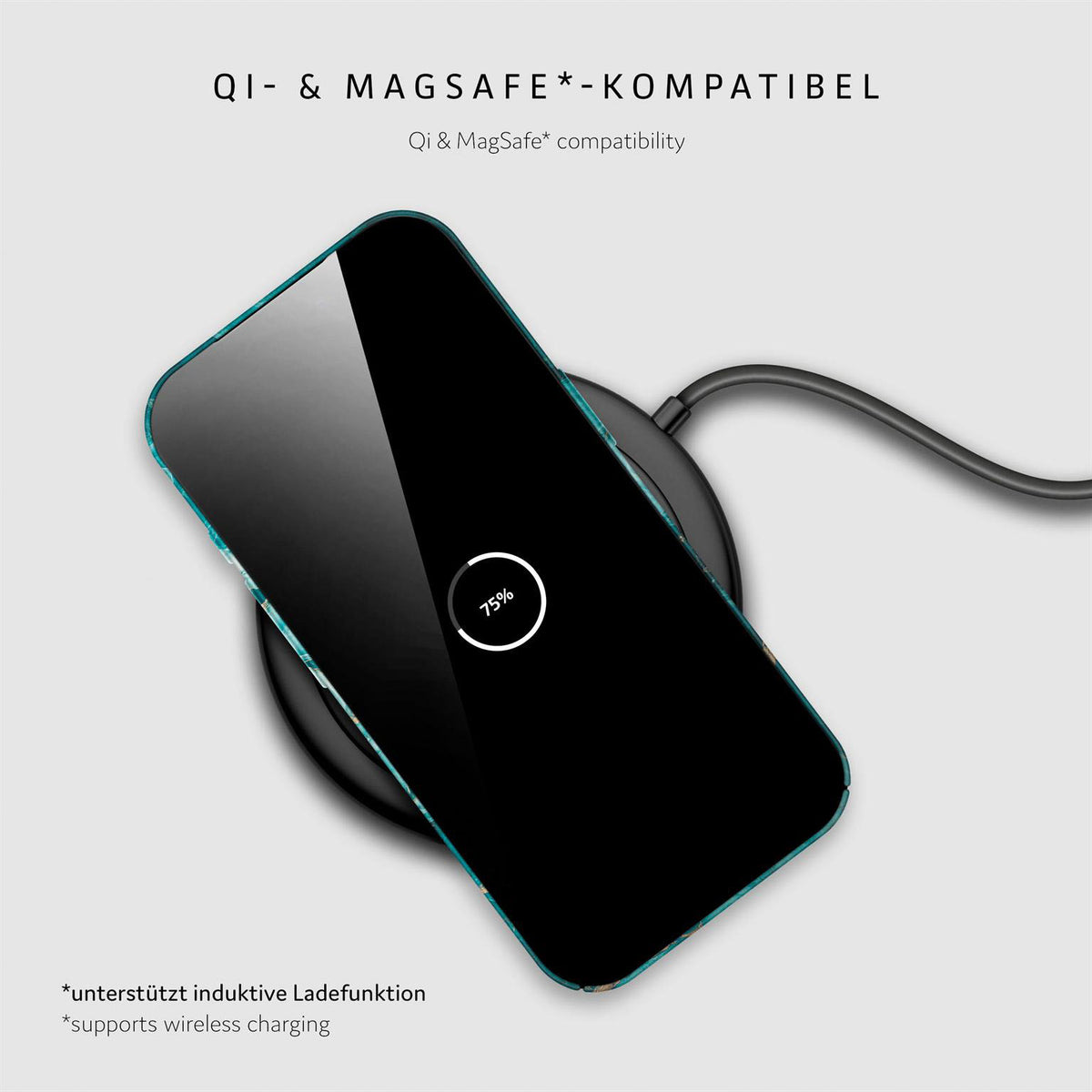 Bliss Cover für iPhone 17 in der Farbe Aqua Prism (Blau)
