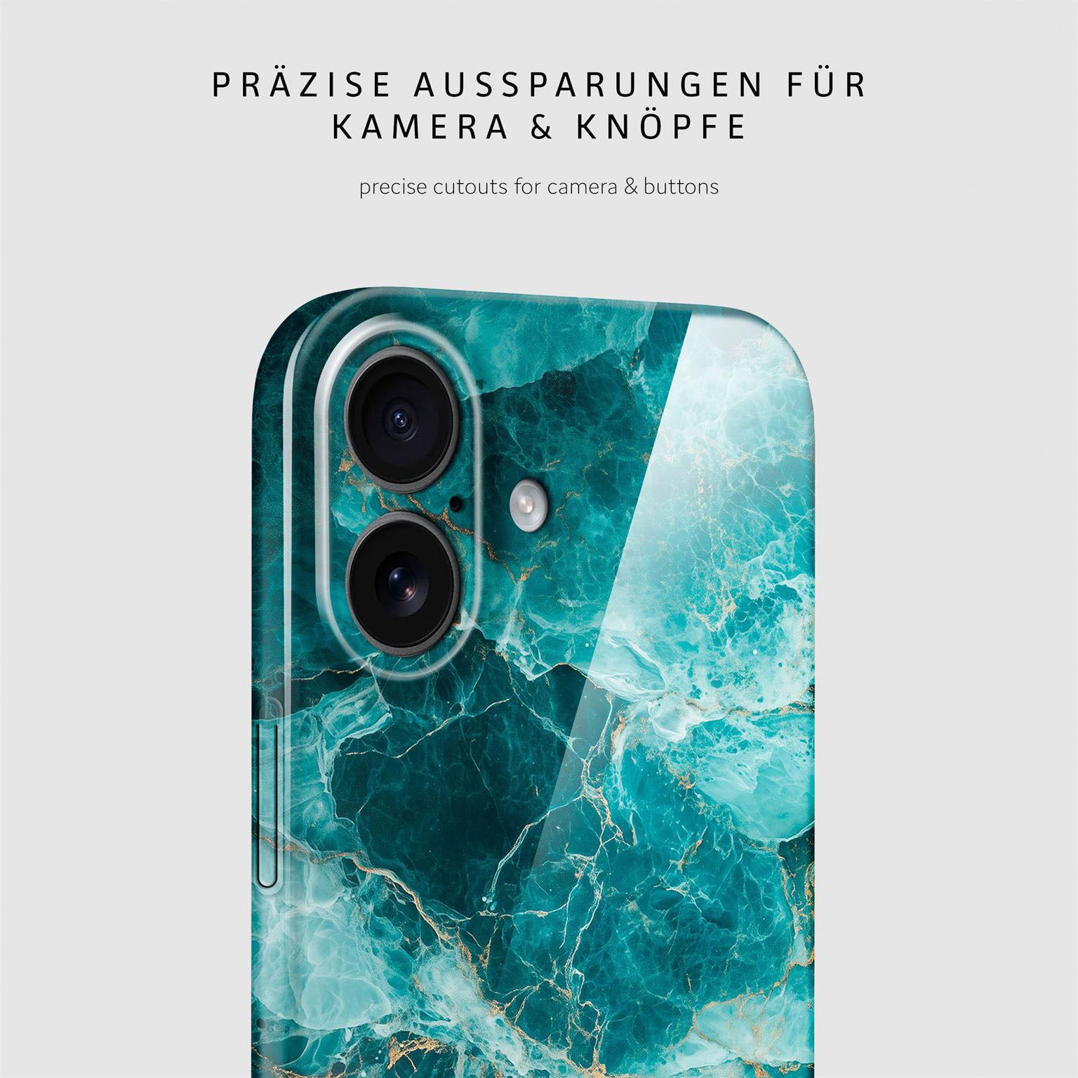 Bliss Cover für iPhone 17 in der Farbe Aqua Prism (Blau)