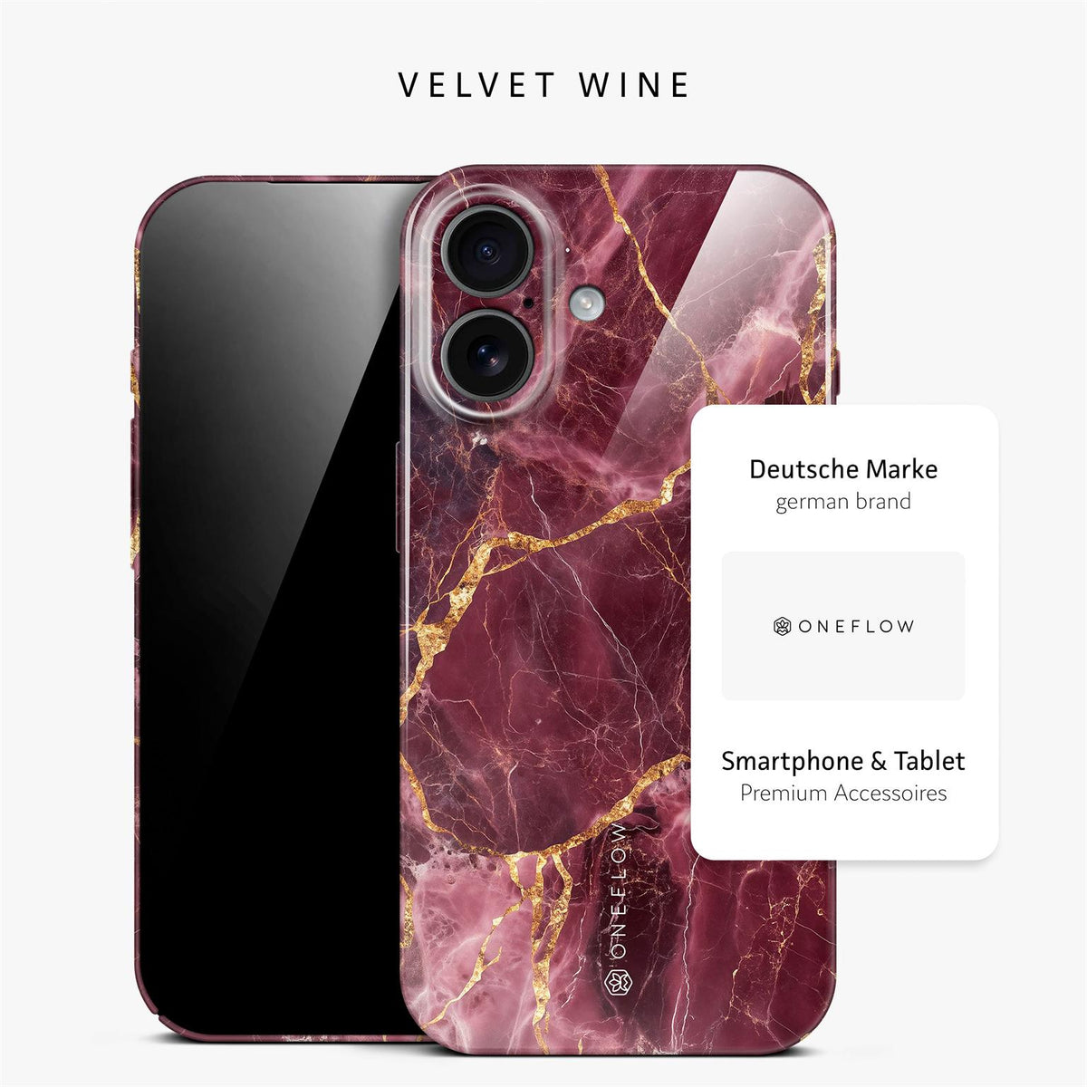 Bliss Cover für iPhone 17 in der Farbe Velvet Wine (Rot)