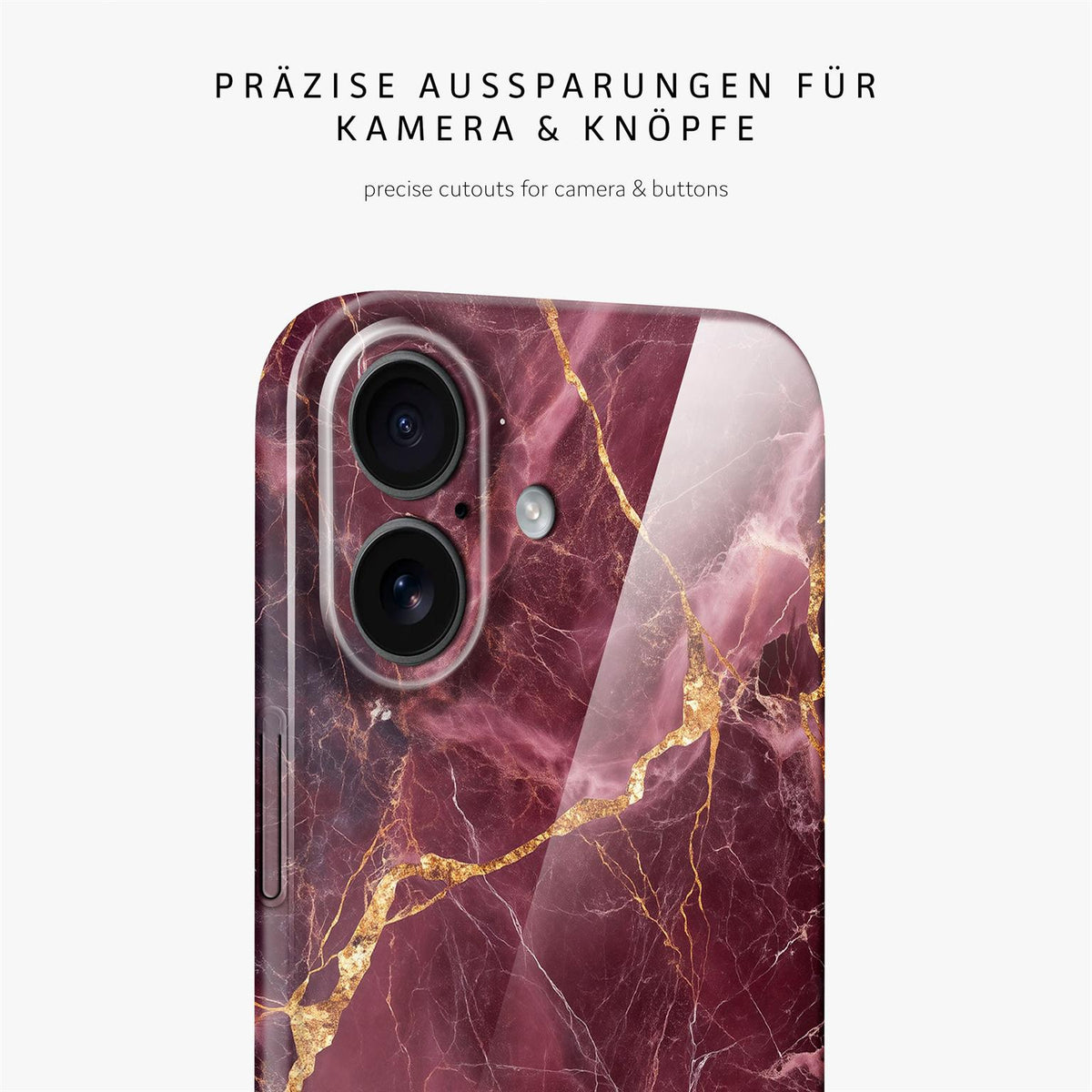 Bliss Cover für iPhone 17 in der Farbe Velvet Wine (Rot)