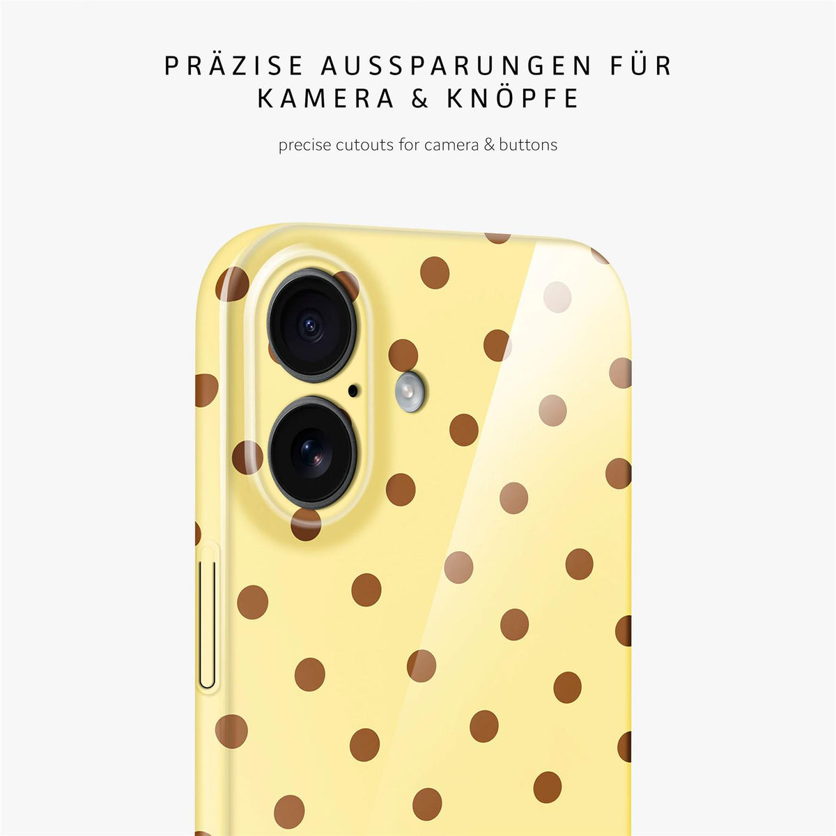Splash Case für iPhone 17 in der Farbe Buttercup Freckles (Gelb)