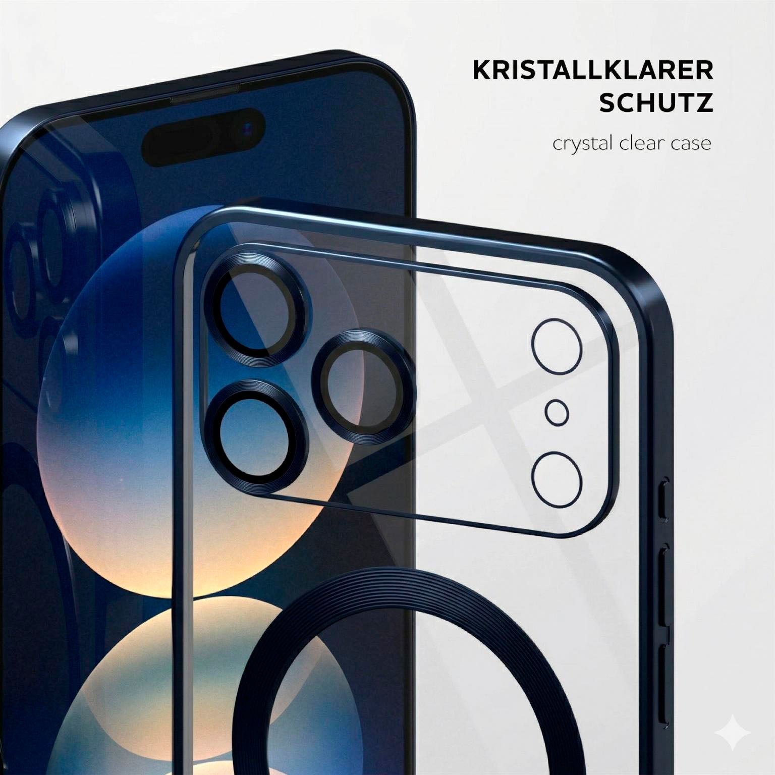 Aura Case für iPhone 17 Pro in der Farbe Nautical Blue (Blau)
