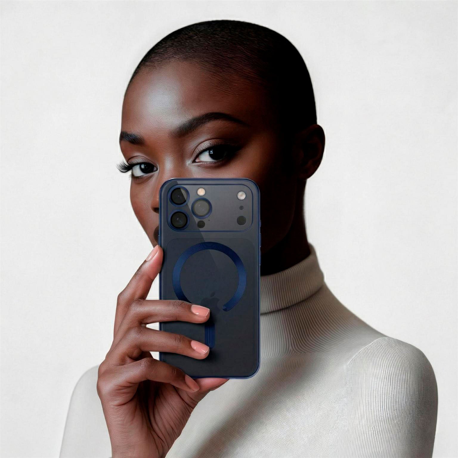 Aura Case für iPhone 17 Pro in der Farbe Nautical Blue (Blau)