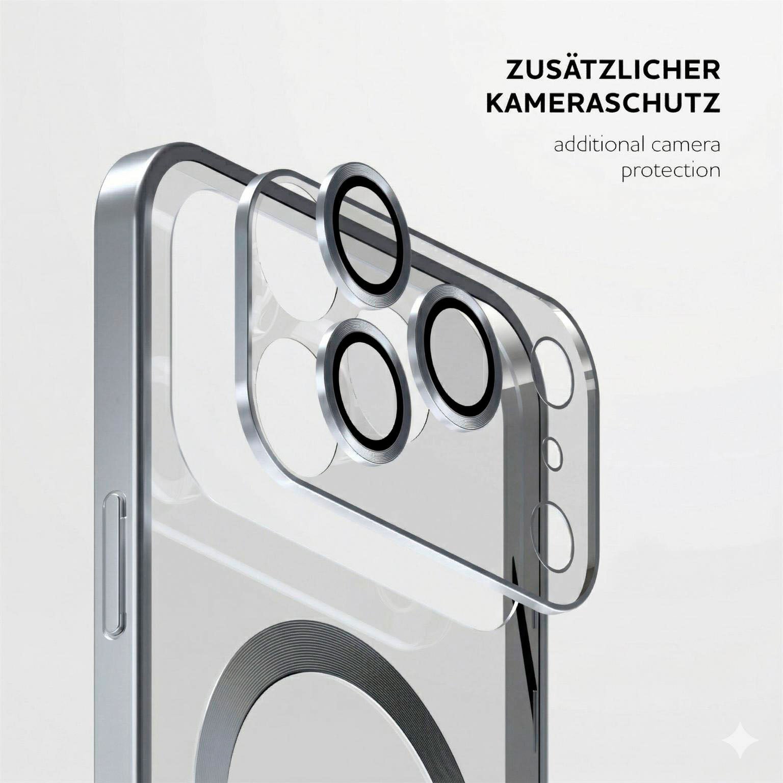 Aura Case für iPhone 17 Pro in der Farbe Silver Smoke (Silber)