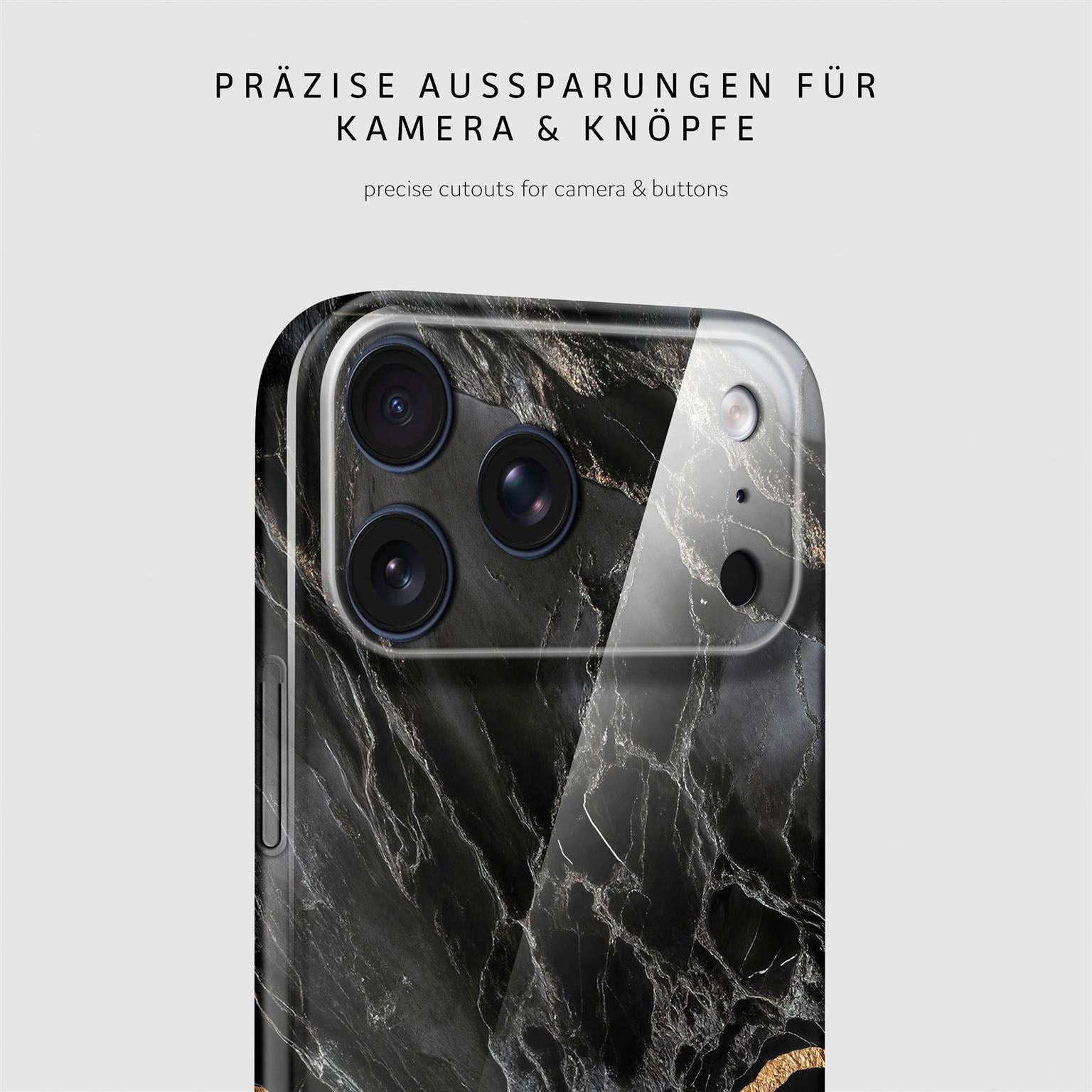 Bliss Cover für iPhone 17 Pro in der Farbe Black Mirage (Schwarz)