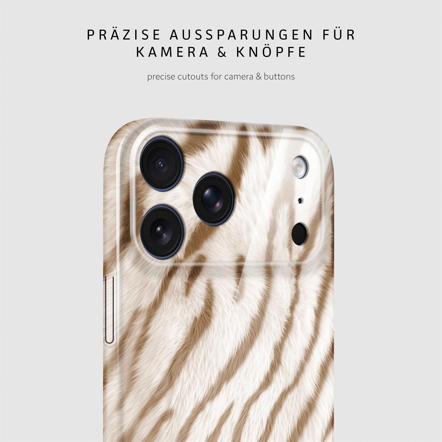 Wild Cover für iPhone 17 Pro in der Farbe Caramel Tiger (Braun / Beige)
