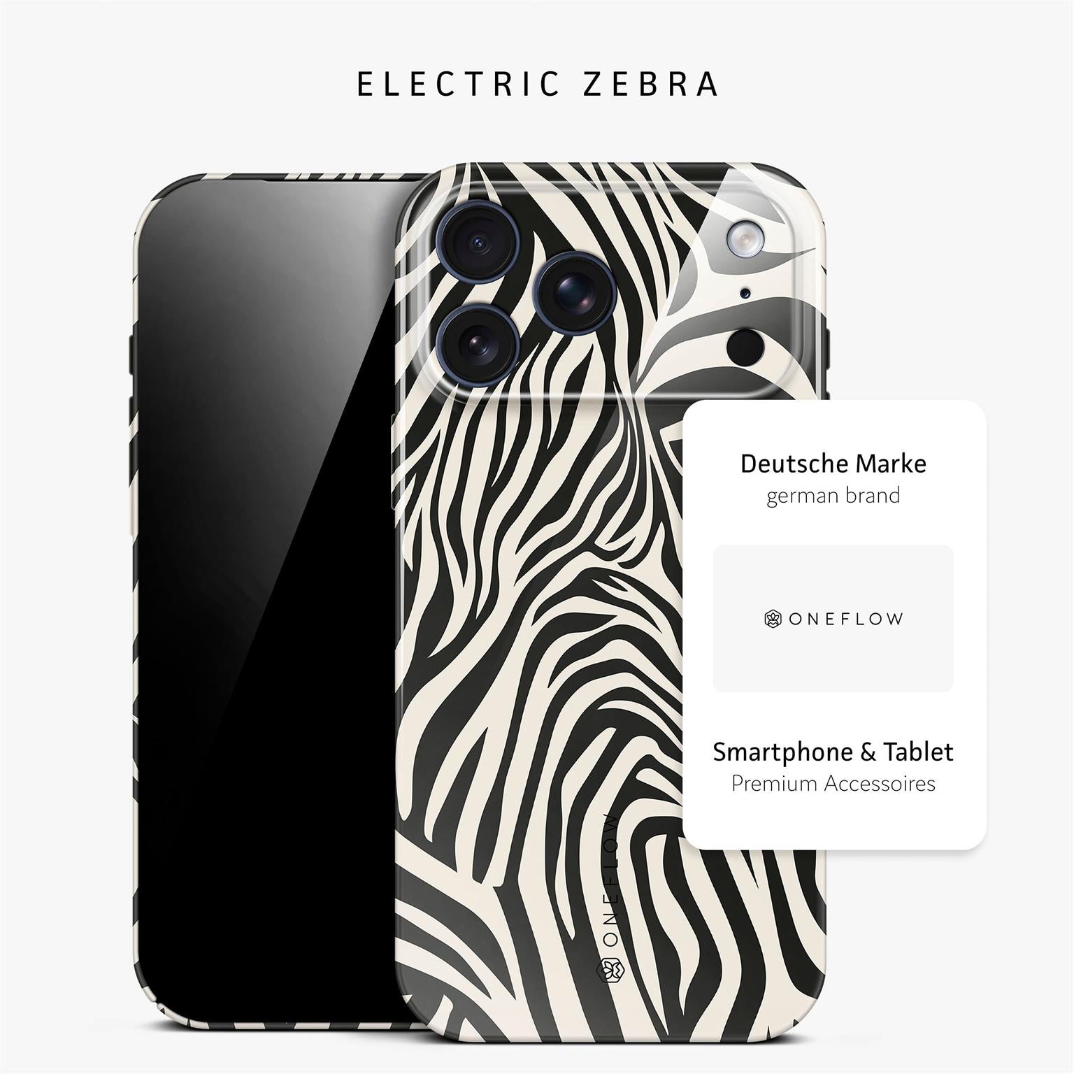 Wild Cover für iPhone 17 Pro in der Farbe Electric Zebra (Mehrfarbig)