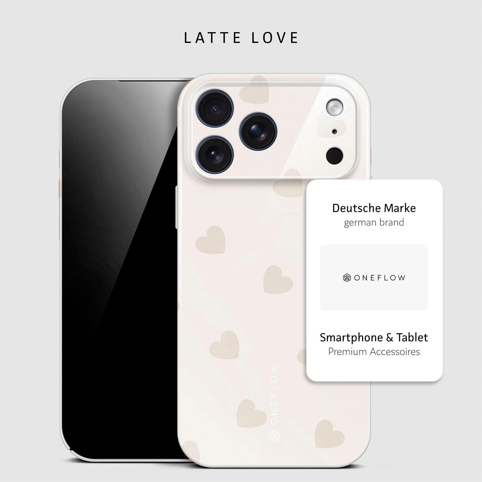 Splash Case für iPhone 17 Pro Max in der Farbe Latte Love (Braun / Beige)