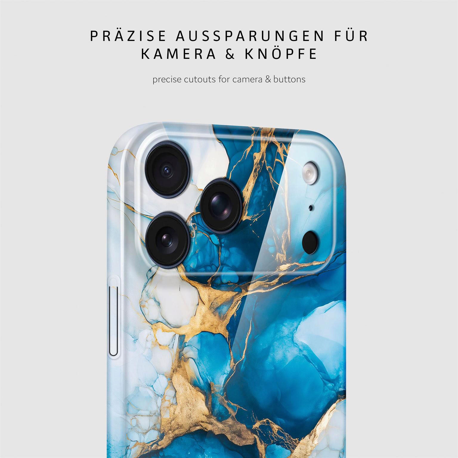 Bliss Cover für iPhone 17 Pro Max in der Farbe Sapphire Dream (Blau)
