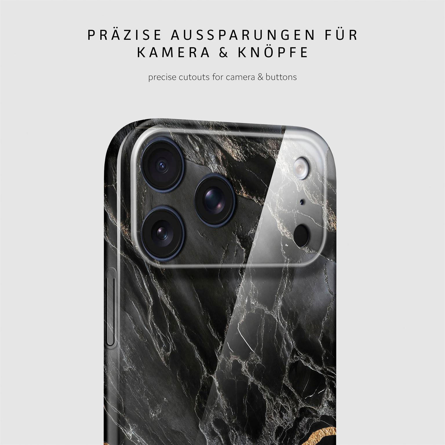Bliss Cover für iPhone 17 Pro Max in der Farbe Black Mirage (Schwarz)