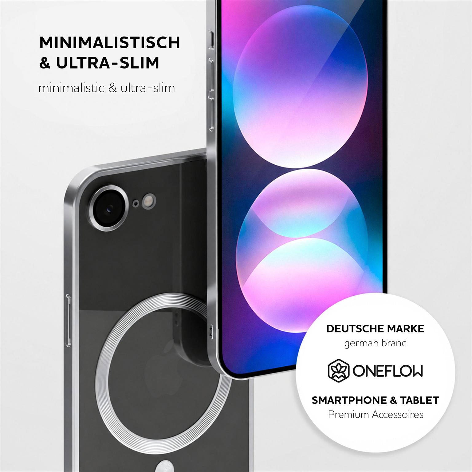 Aura Case für iPhone 17e in der Farbe Silver Smoke (Silber)
