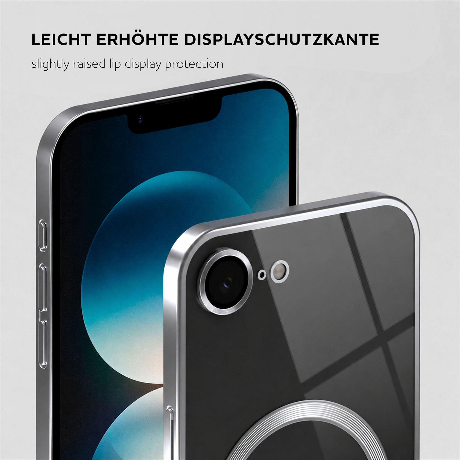 Aura Case für iPhone 17e in der Farbe Silver Smoke (Silber)