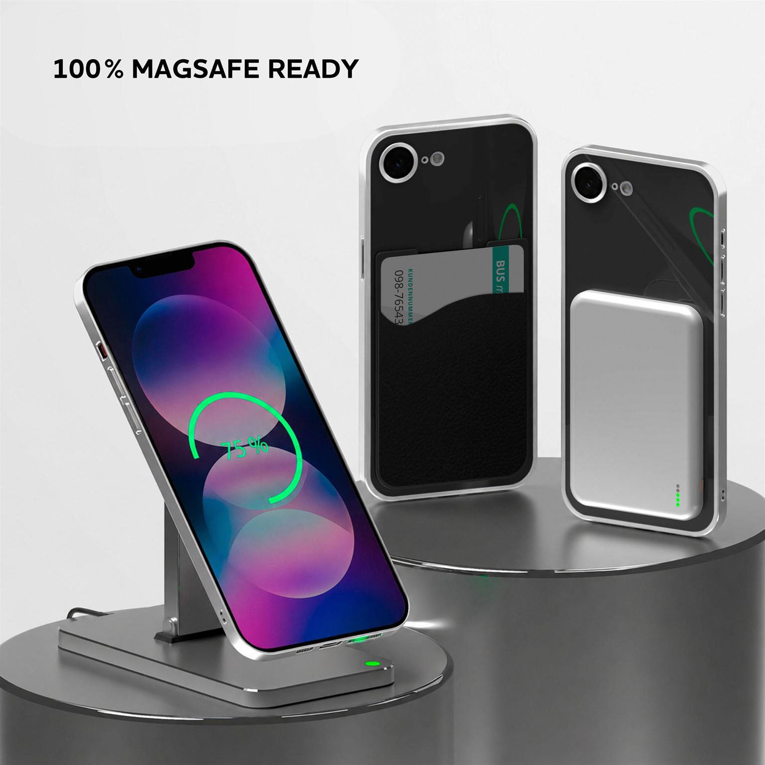 Aura Case für iPhone 17e in der Farbe Silver Smoke (Silber)