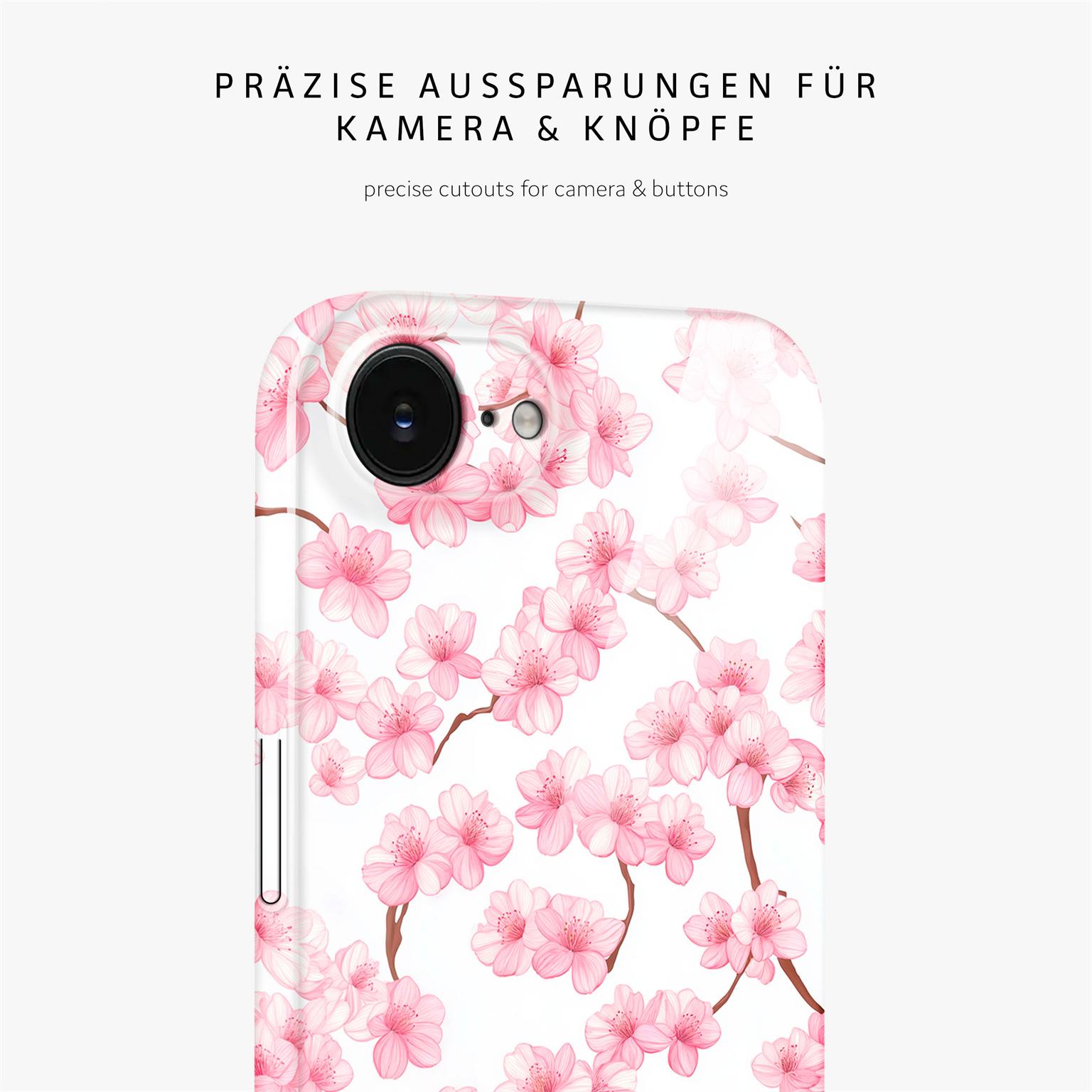 Flower Cover für iPhone 17e in der Farbe Sakura Breeze (Rosa / Pink)