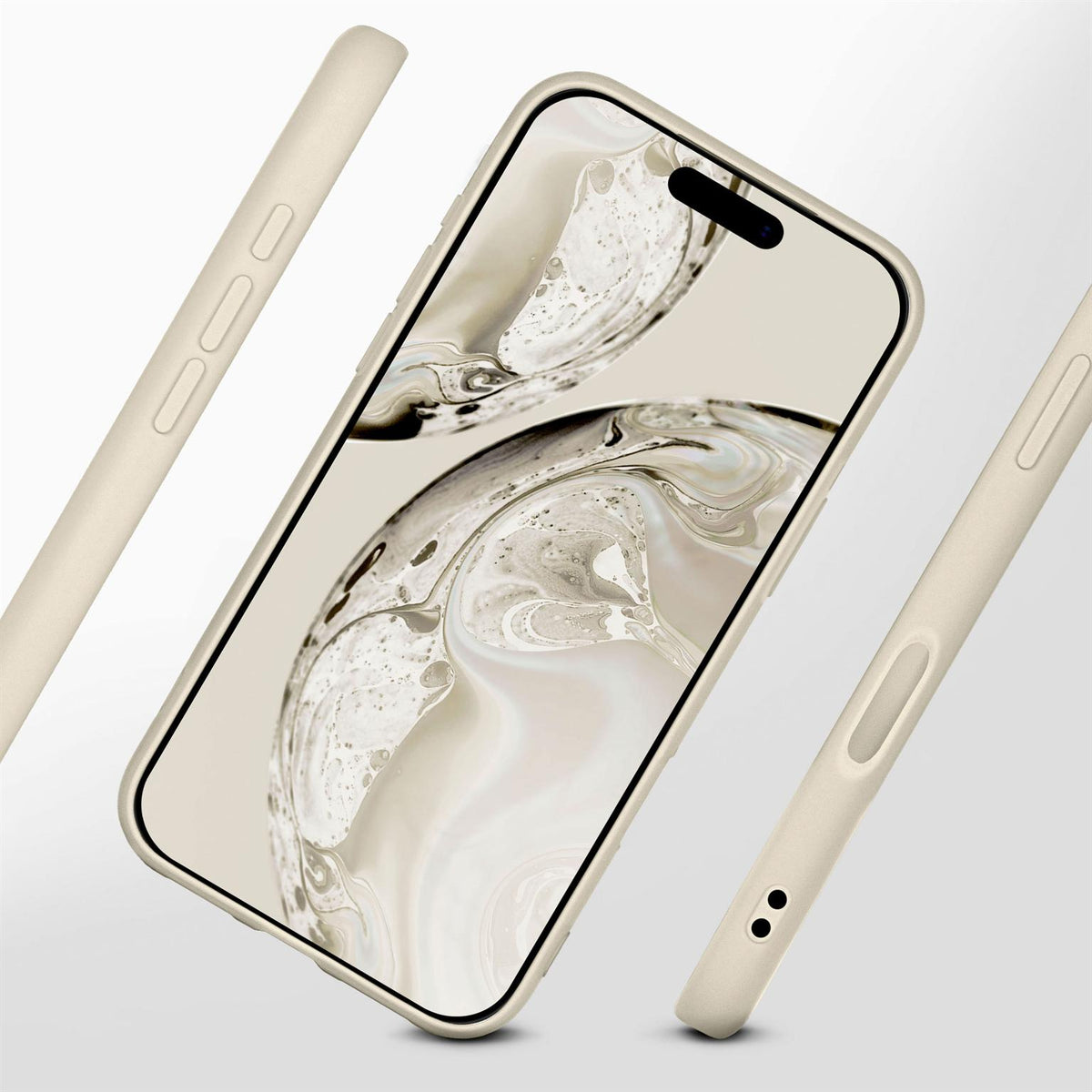 Soft Case für iPhone 18 Pro in der Farbe Creme (Braun / Beige)
