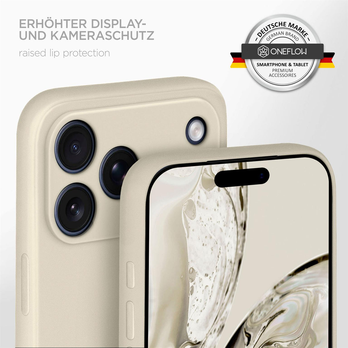 Soft Case für iPhone 18 Pro in der Farbe Creme (Braun / Beige)