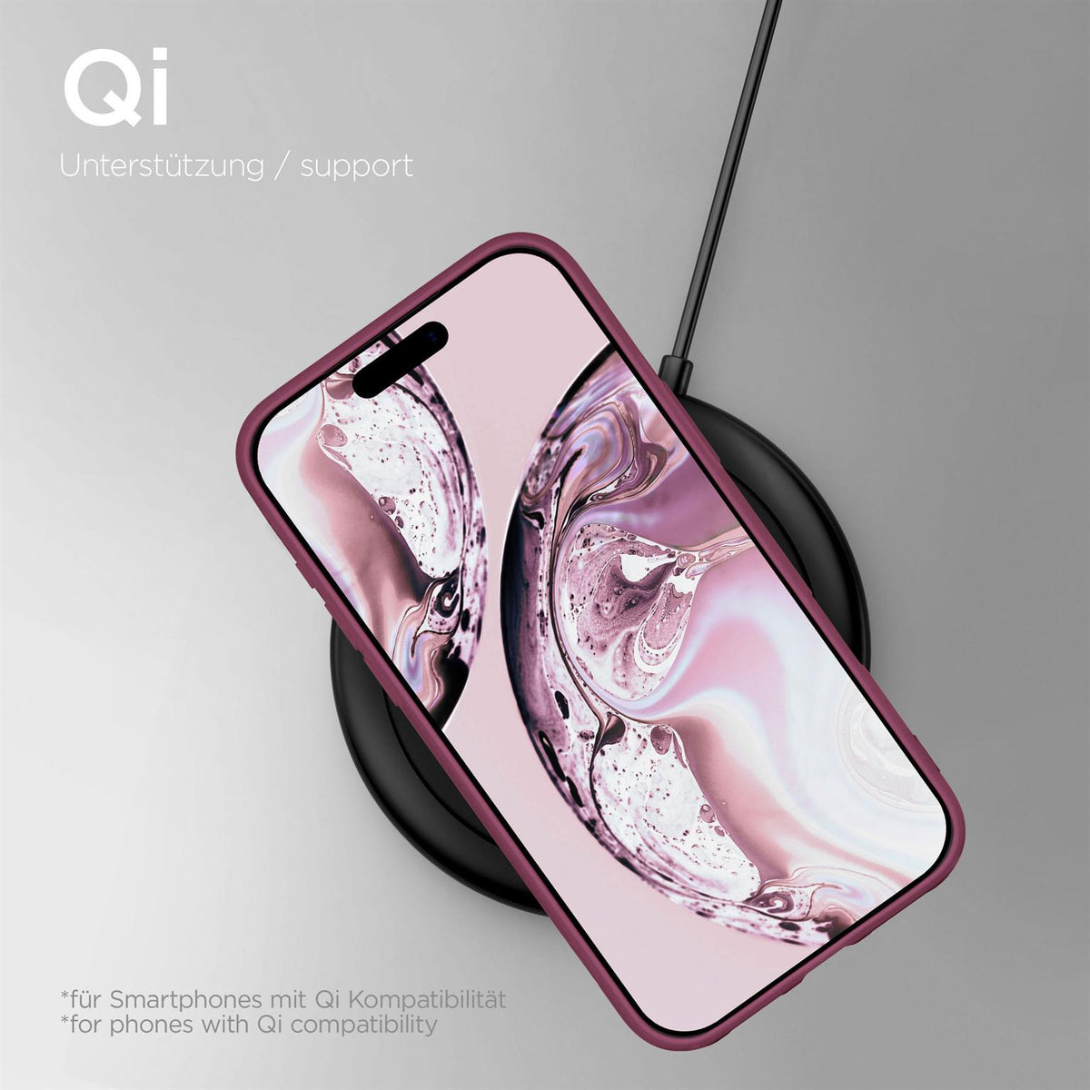 Soft Case für iPhone 18 Pro in der Farbe Pflaume (Lila / Violett)