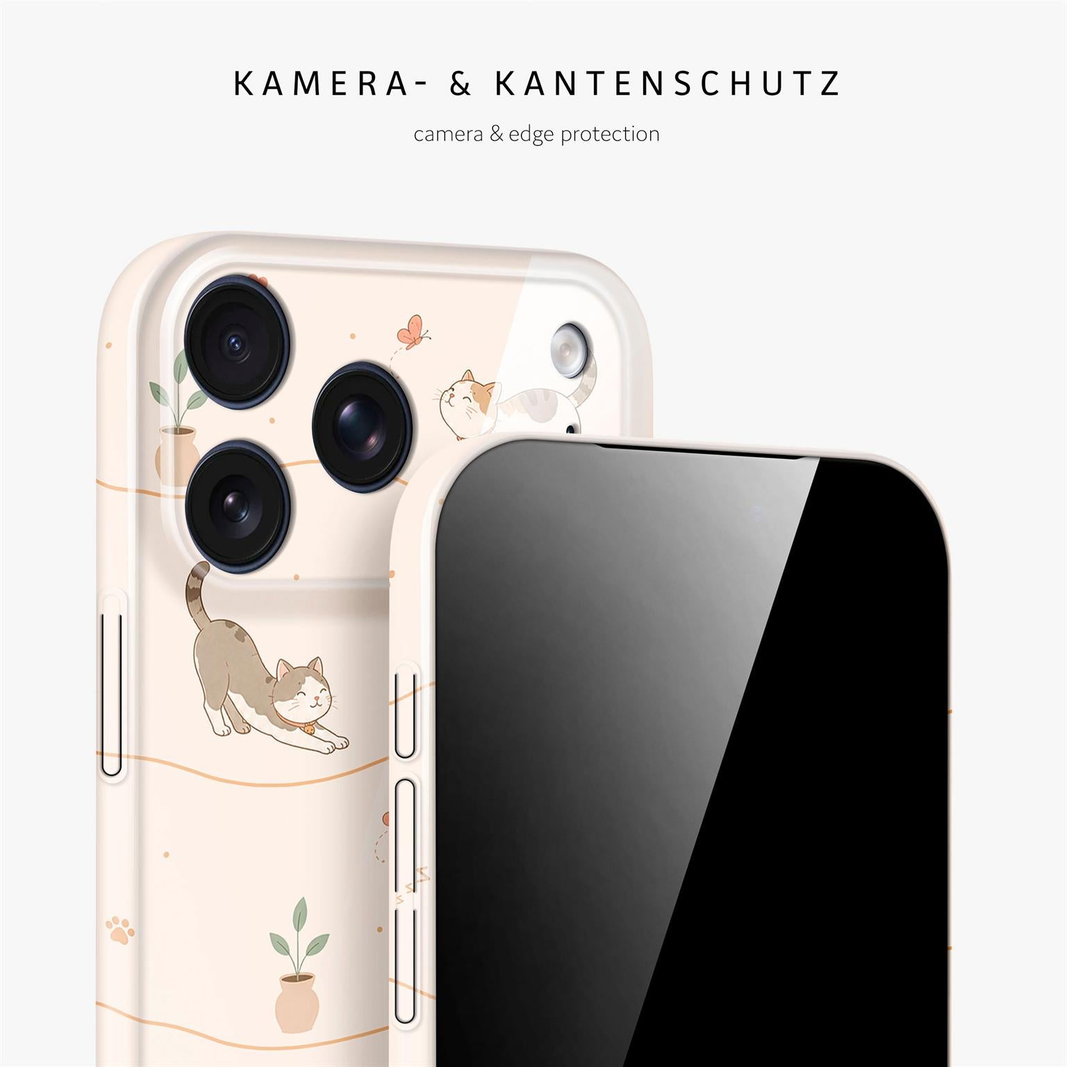 Splash Case für iPhone 18 Pro in der Farbe Catnap Club (Braun / Beige)