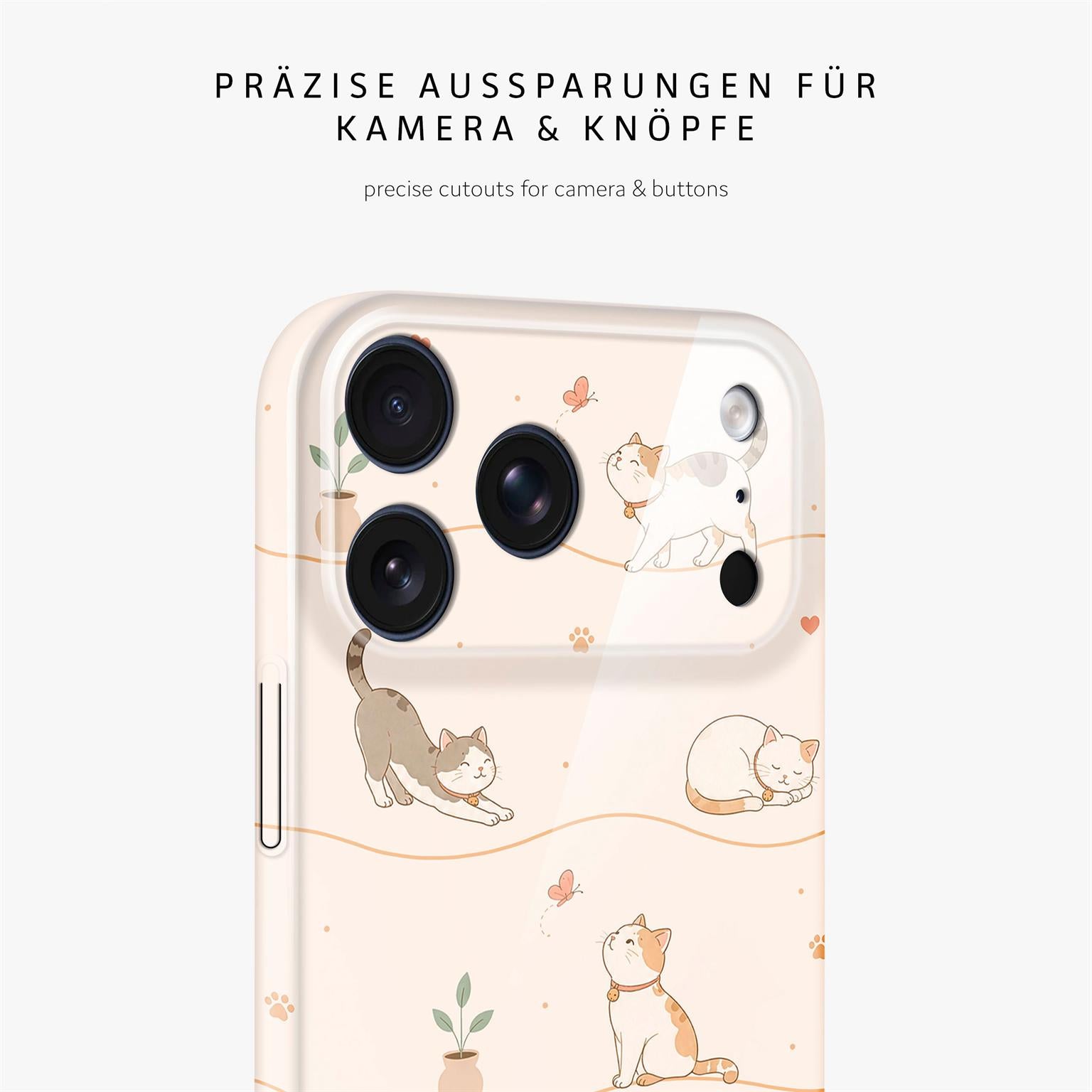 Splash Case für iPhone 18 Pro in der Farbe Catnap Club (Braun / Beige)