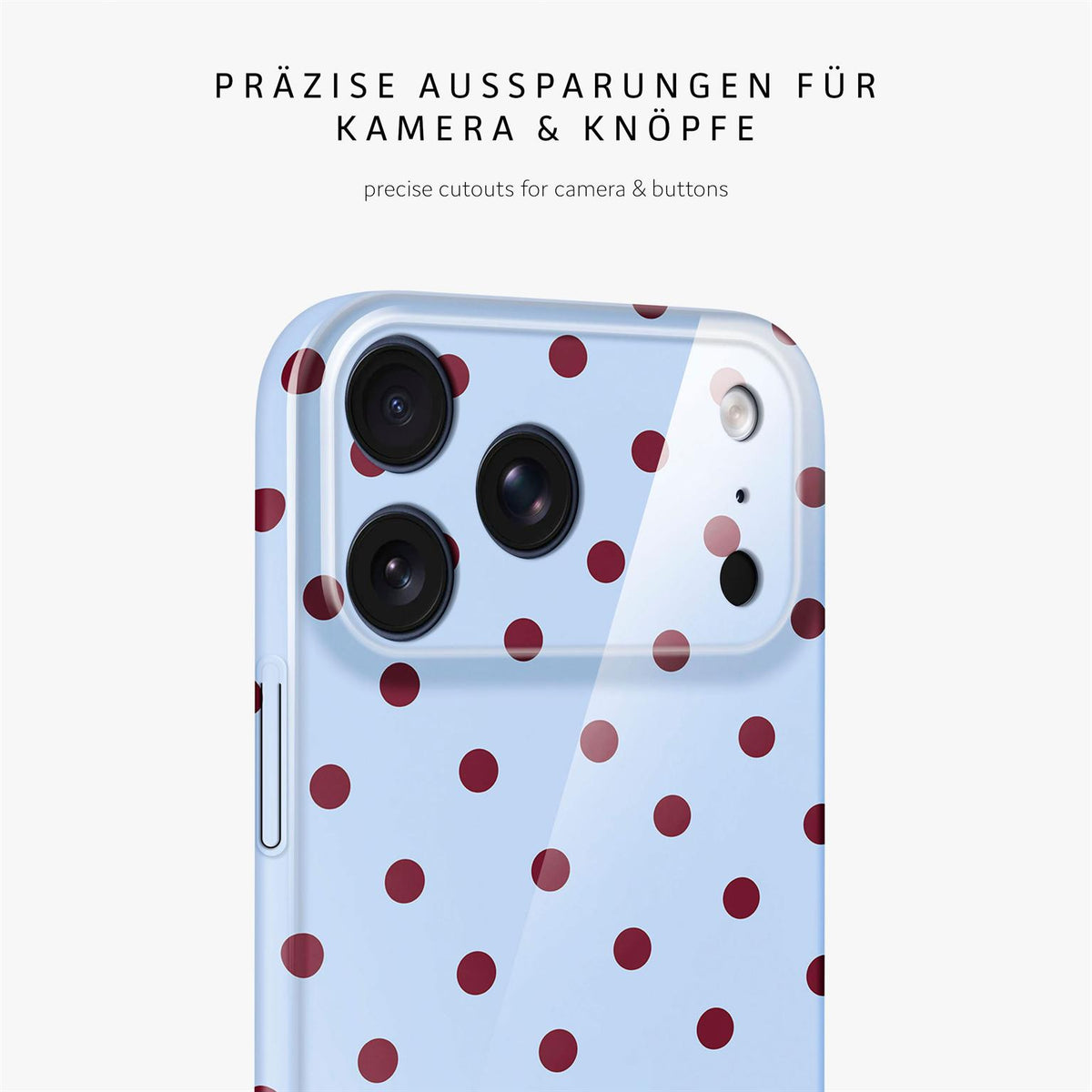 Splash Case für iPhone 18 Pro in der Farbe Cherry Sky (Blau)