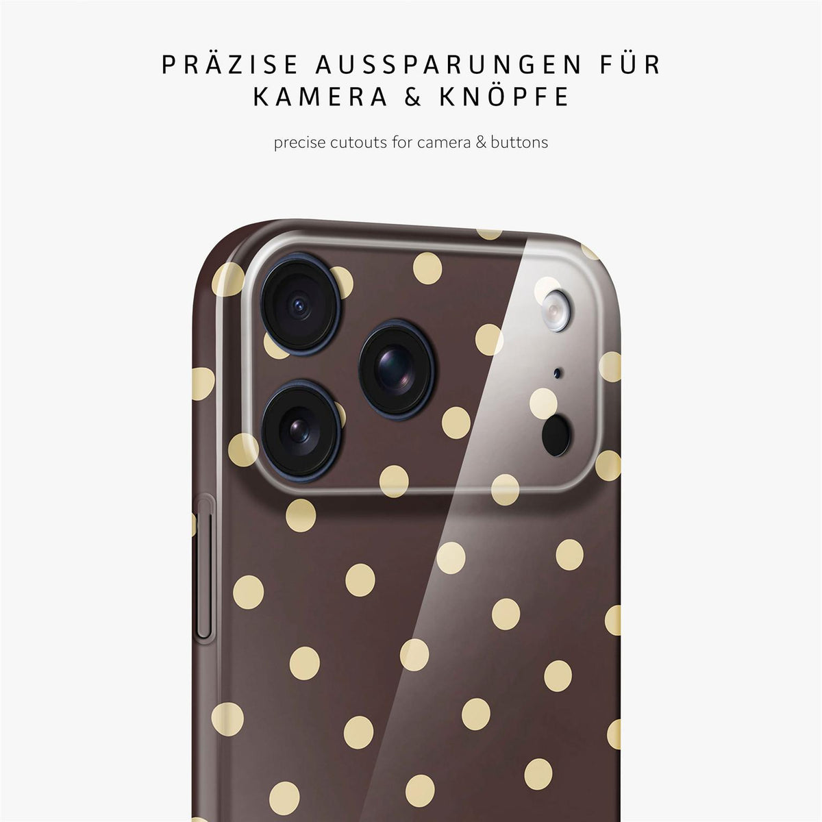 Splash Case für iPhone 18 Pro in der Farbe Espresso Sprinkles (Braun / Beige)