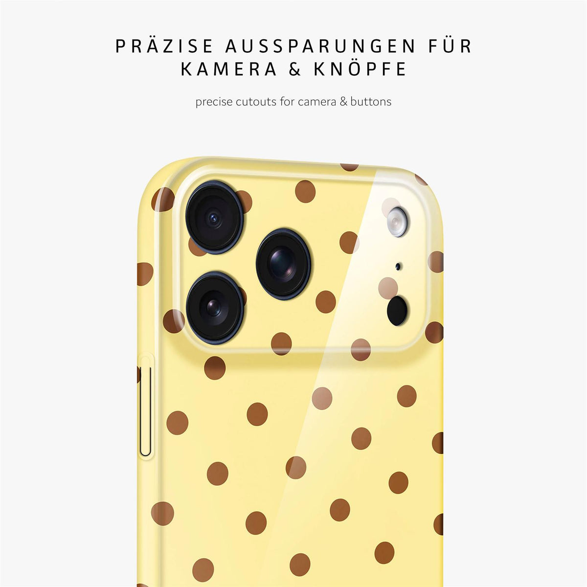 Splash Case für iPhone 18 Pro in der Farbe Buttercup Freckles (Gelb)