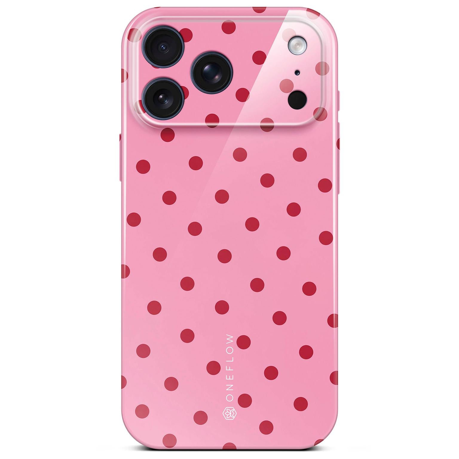 Splash Case für iPhone 18 Pro in der Farbe Berry Dots (Rosa / Pink)