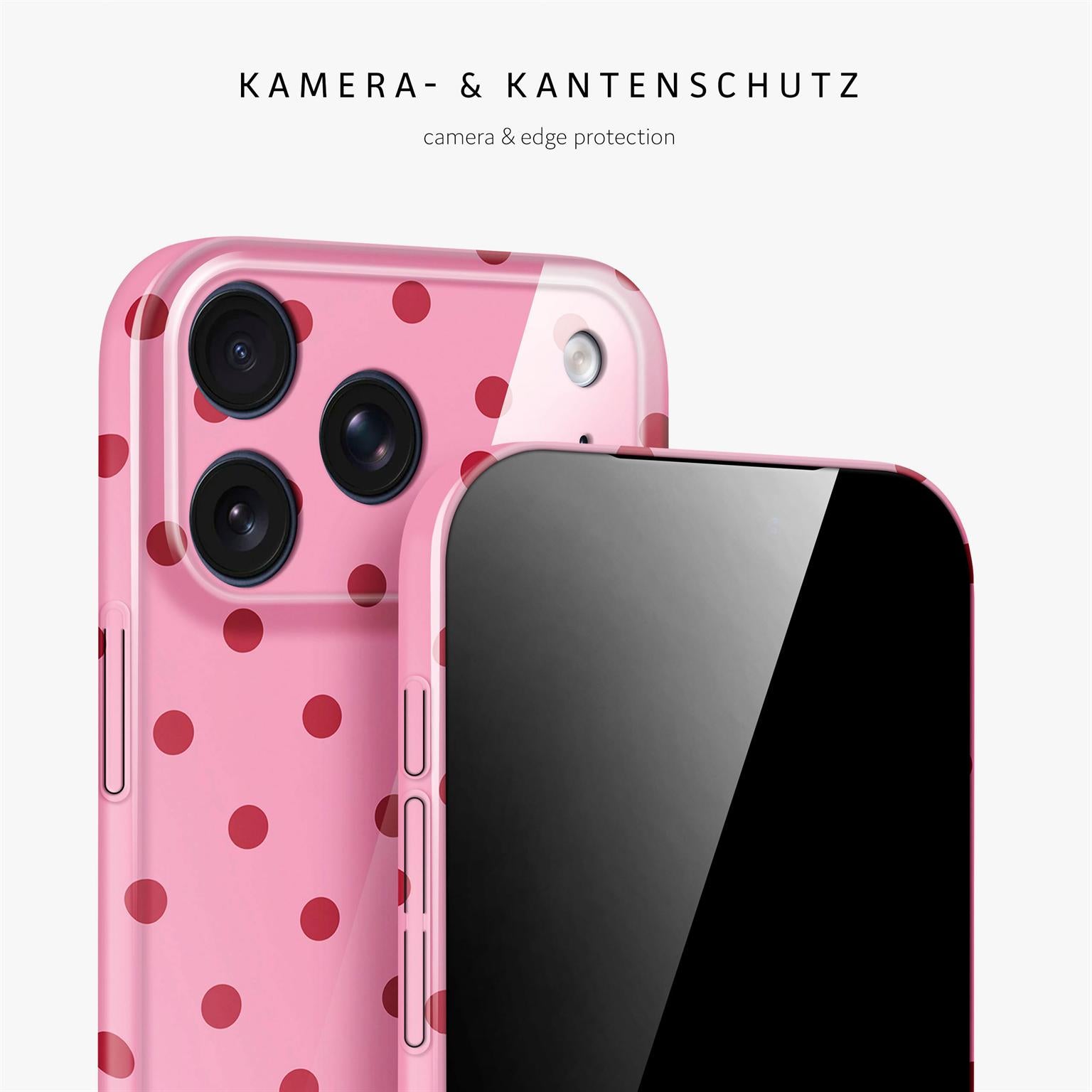 Splash Case für iPhone 18 Pro in der Farbe Berry Dots (Rosa / Pink)