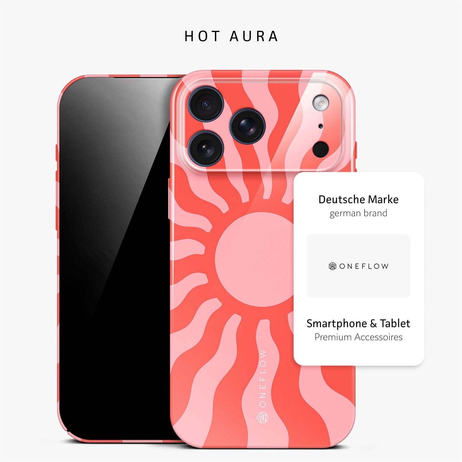 Splash Case für iPhone 18 Pro in der Farbe Hot Aura (Rosa / Pink)