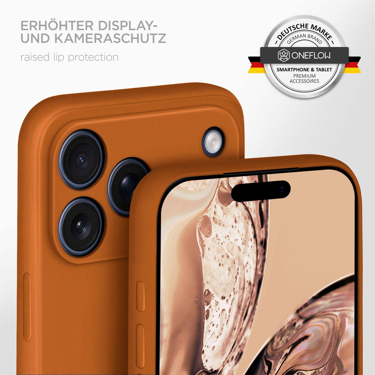 Soft Case für iPhone 18 Pro Max in der Farbe Sandstein (Braun / Beige)