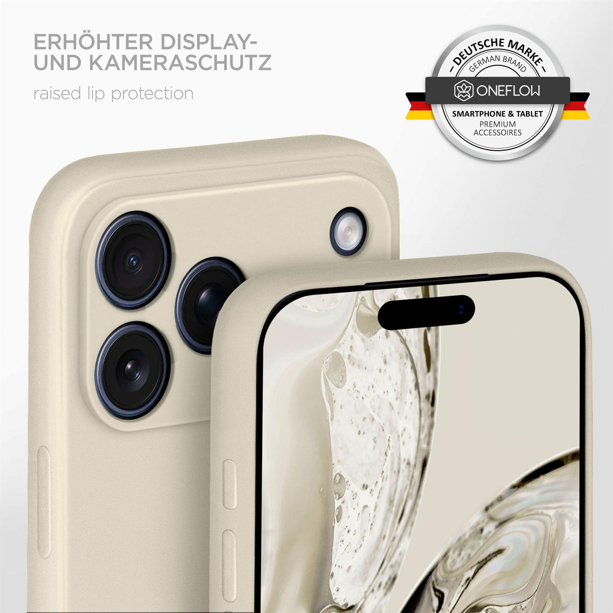 Soft Case für iPhone 18 Pro Max in der Farbe Creme (Braun / Beige)