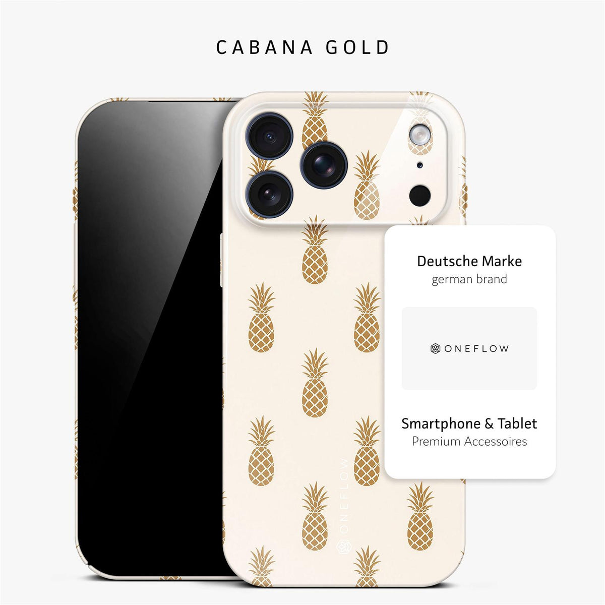 Splash Case für iPhone 18 Pro Max in der Farbe Cabana Gold (Weiß)