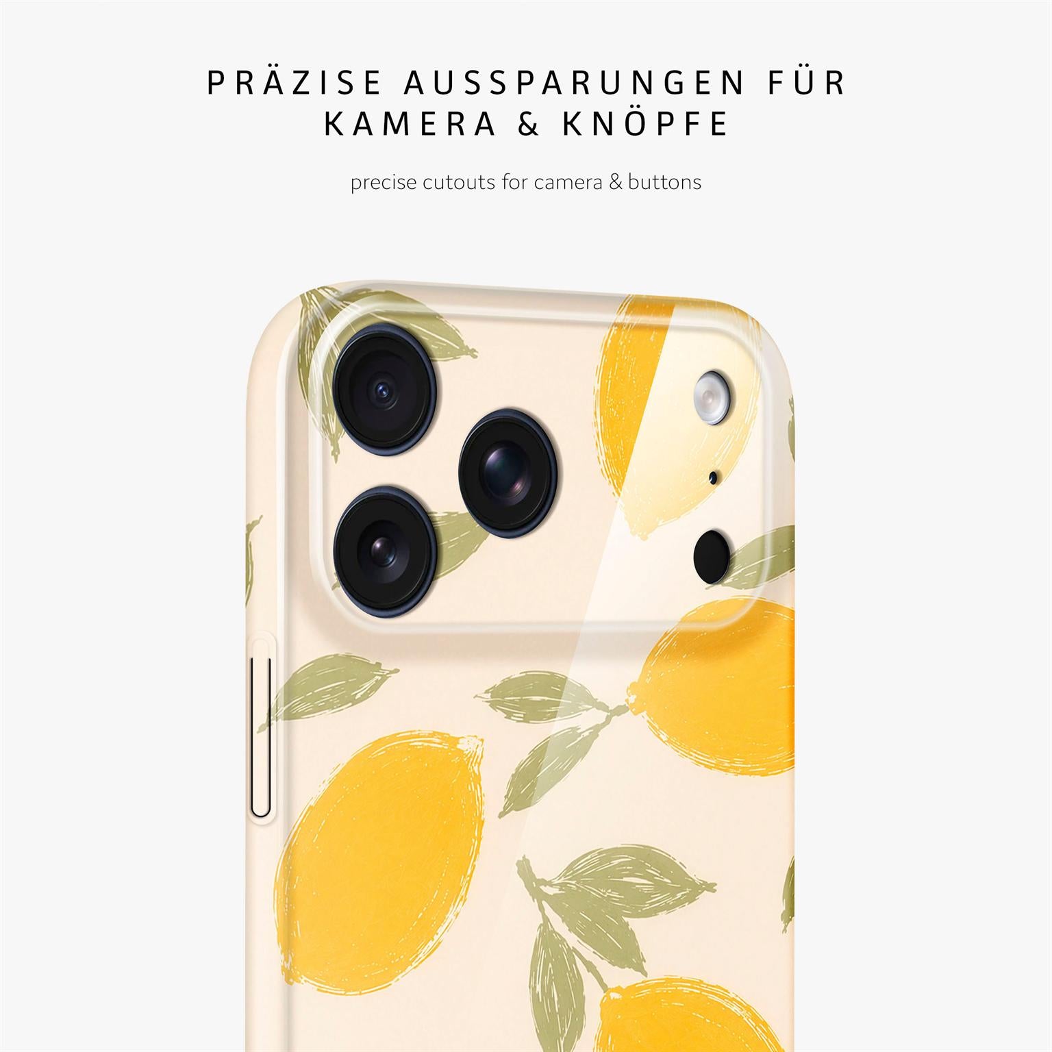 Splash Case für iPhone 18 Pro Max in der Farbe Lemon Babe (Braun / Beige)