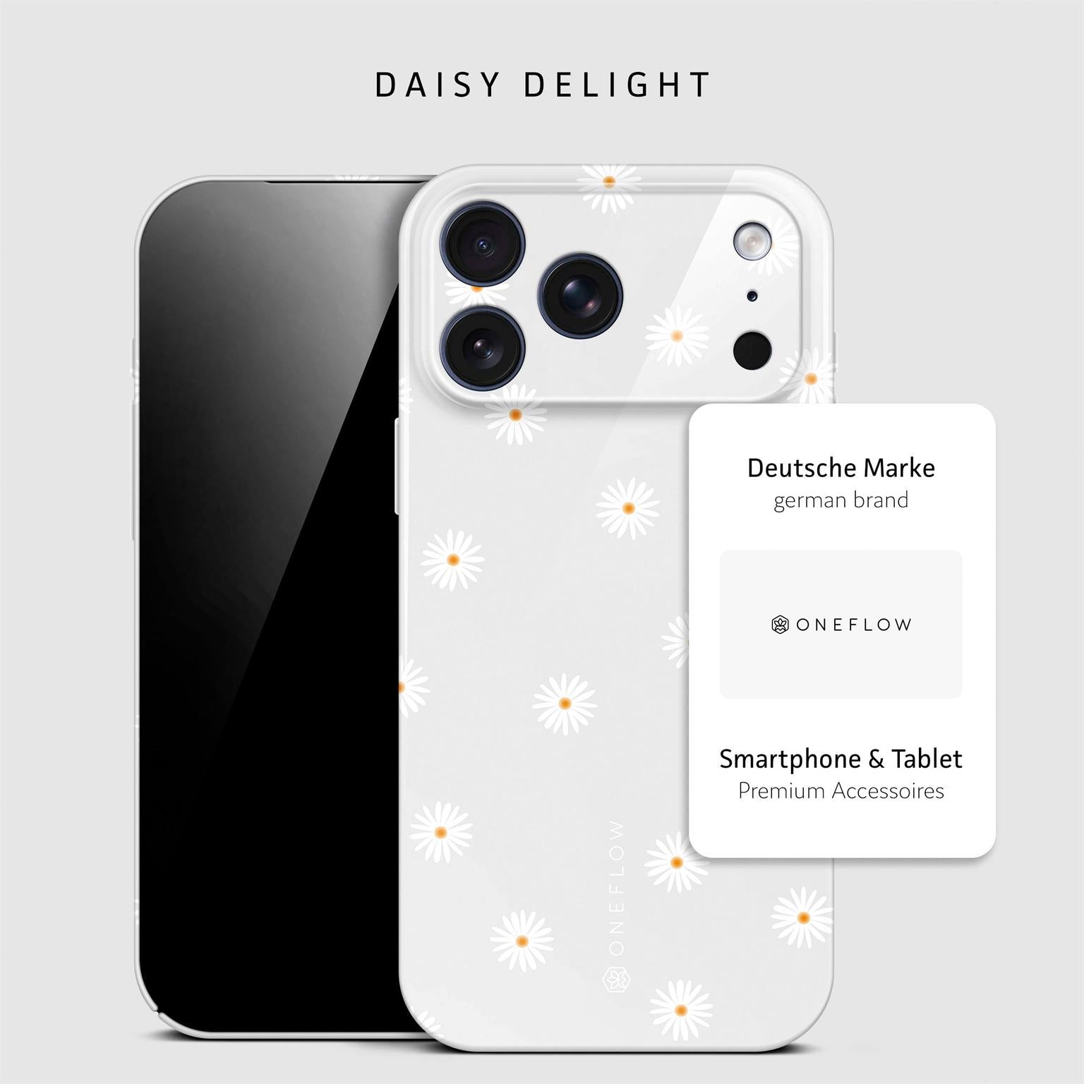Splash Case für iPhone 18 Pro Max in der Farbe Daisy Delight (Grau)