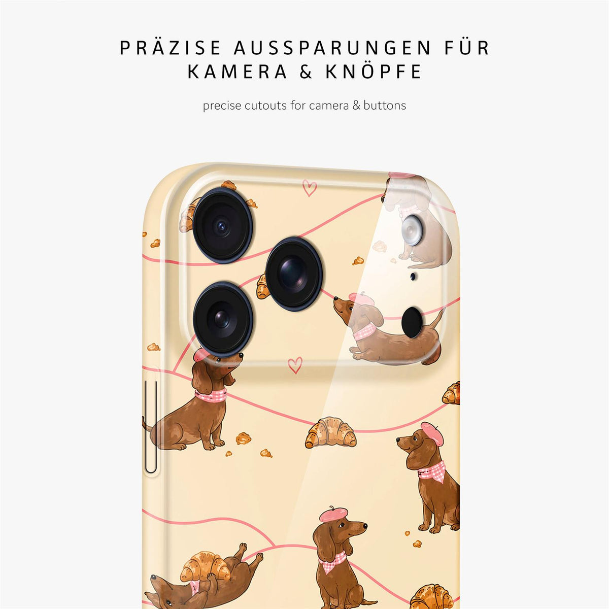 Splash Case für iPhone 18 Pro Max in der Farbe Doxie Deluxe (Braun / Beige)