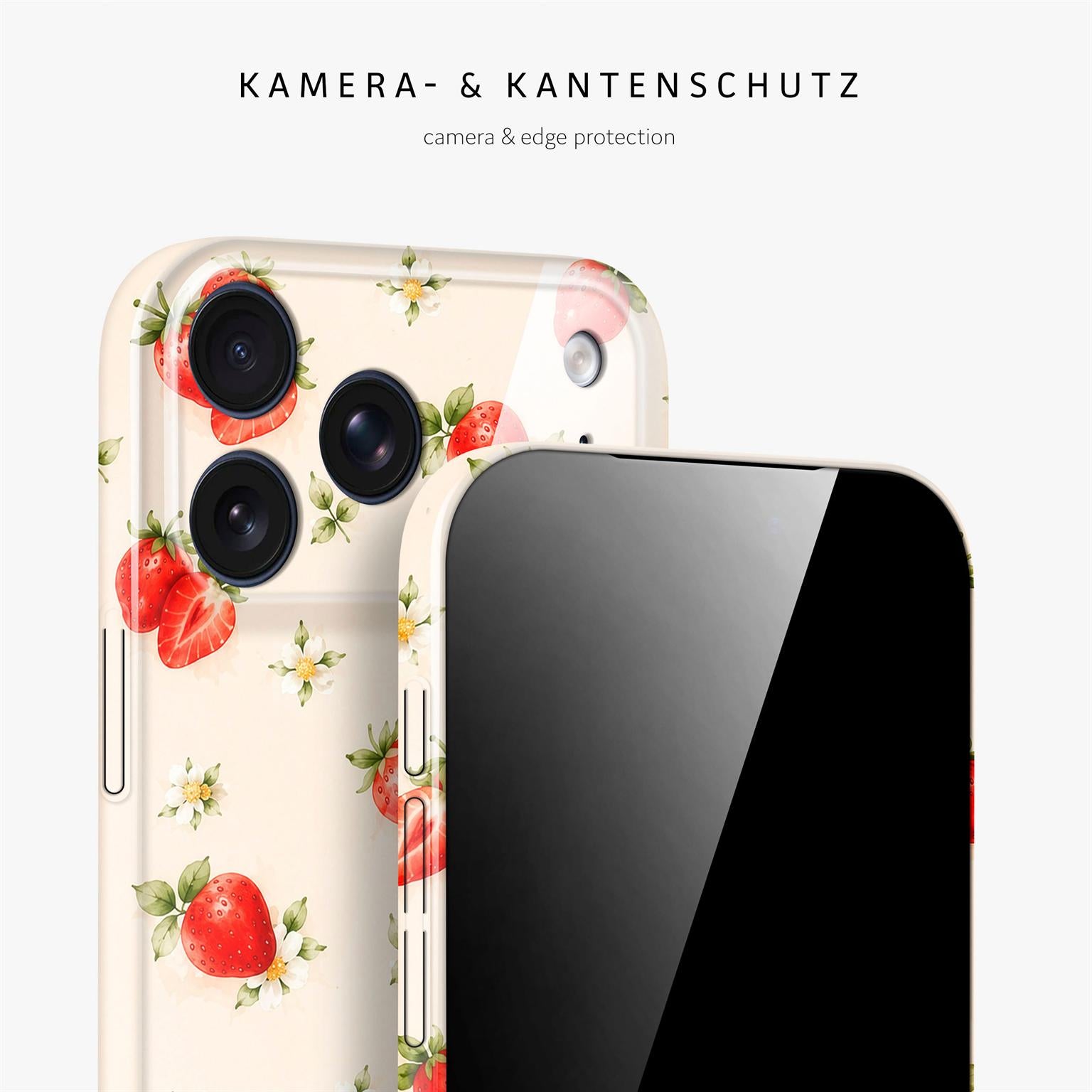 Splash Case für iPhone 18 Pro Max in der Farbe Strawberry Riot (Braun / Beige)