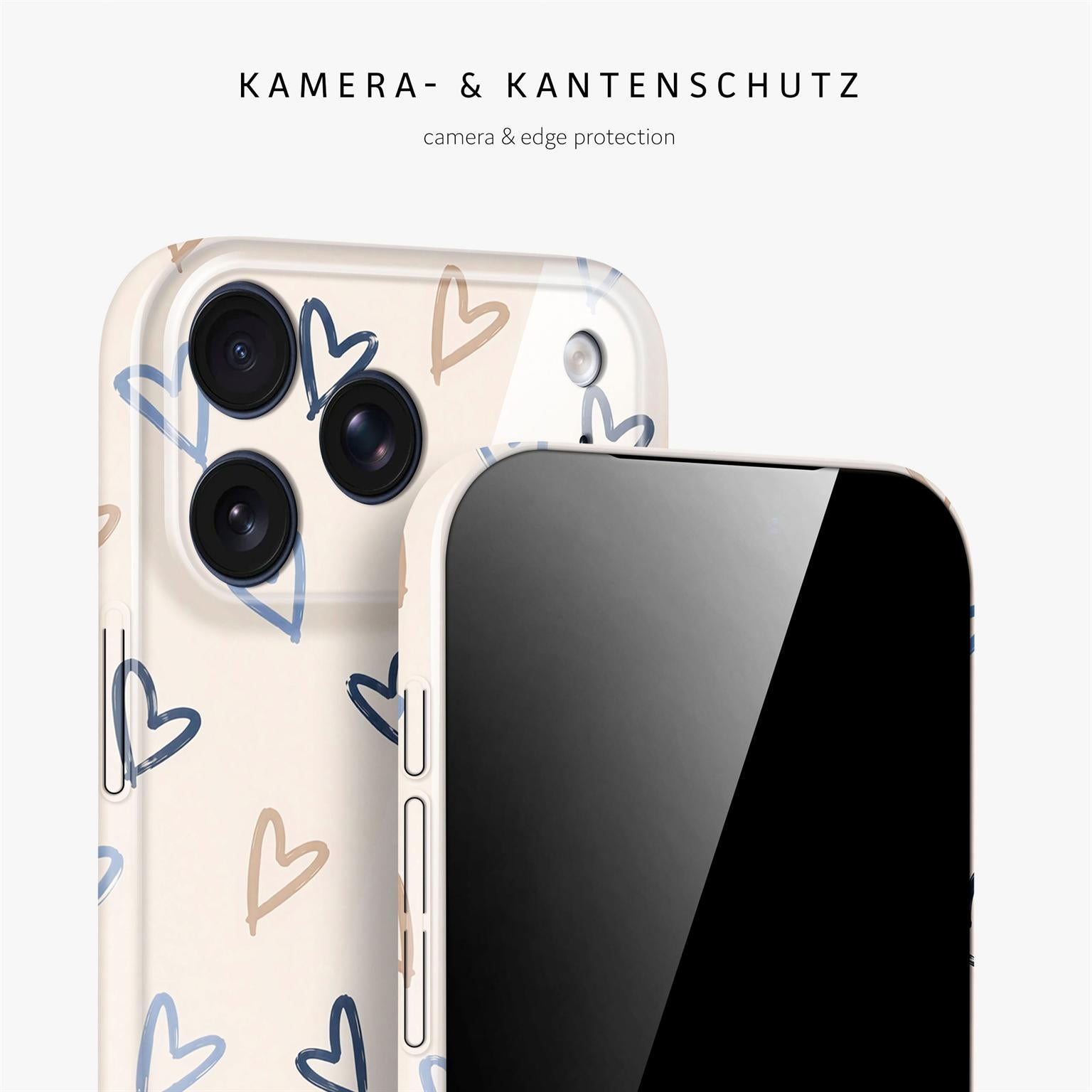 Splash Case für iPhone 18 Pro Max in der Farbe Denim Doodles (Braun / Beige)