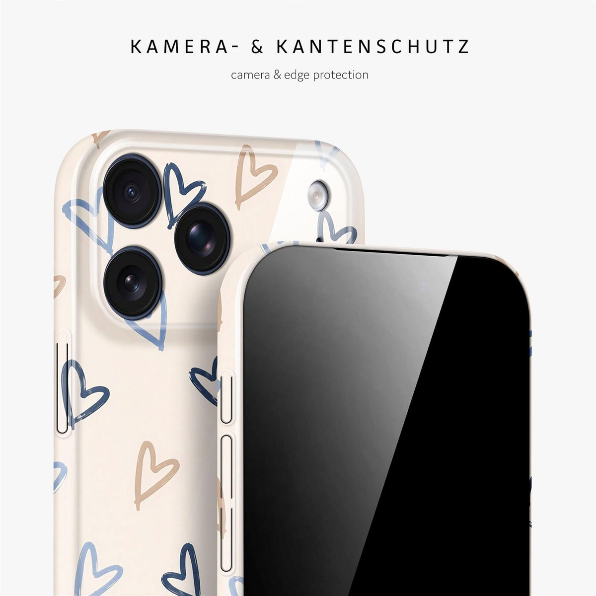 Splash Case für iPhone 18 Pro Max in der Farbe Denim Doodles (Braun / Beige)
