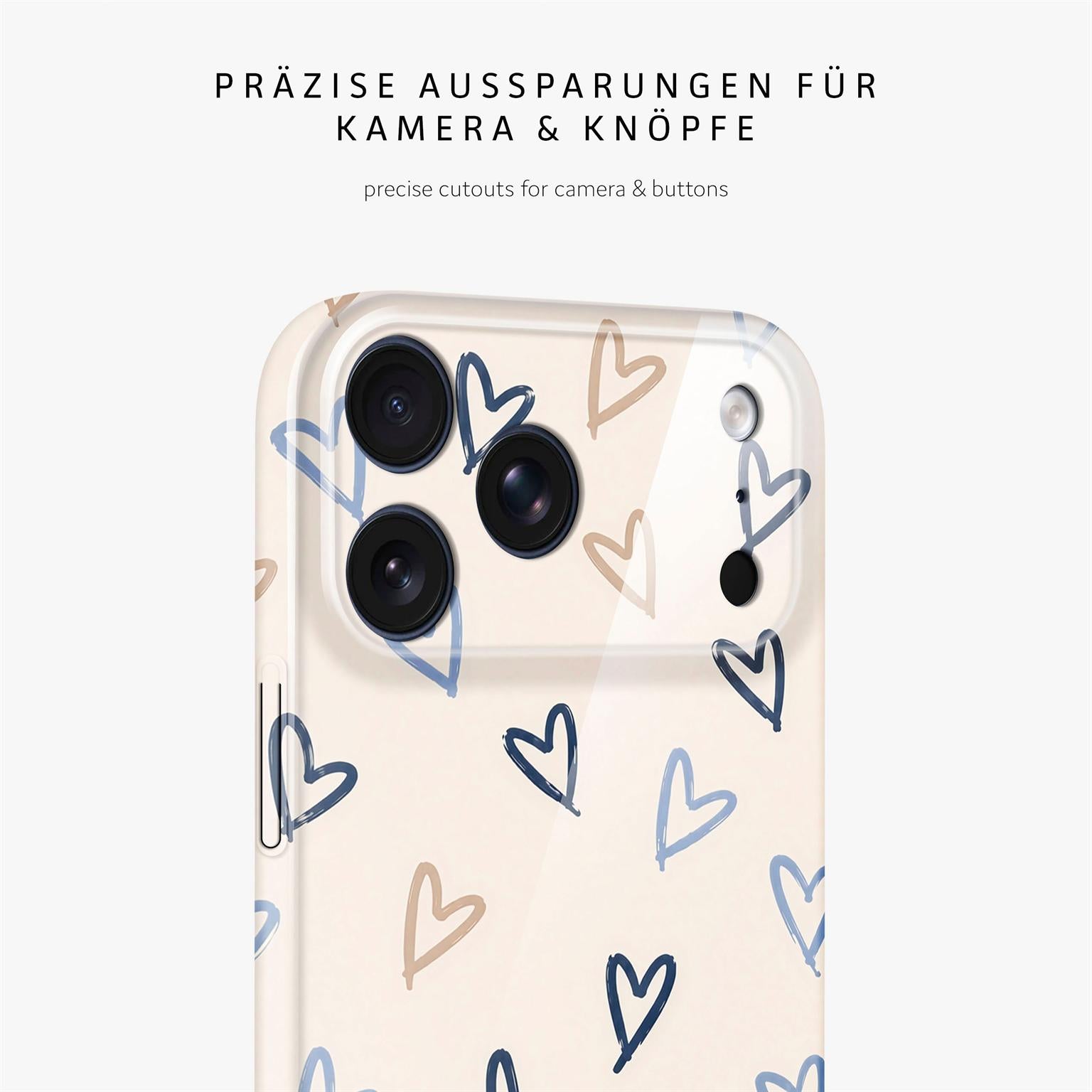 Splash Case für iPhone 18 Pro Max in der Farbe Denim Doodles (Braun / Beige)