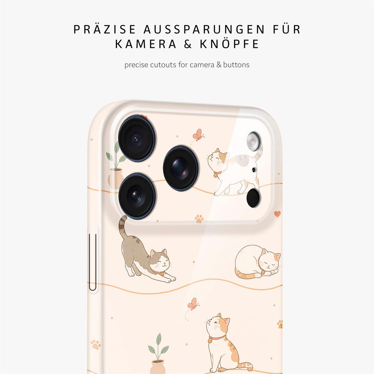 Splash Case für iPhone 18 Pro Max in der Farbe Catnap Club (Braun / Beige)