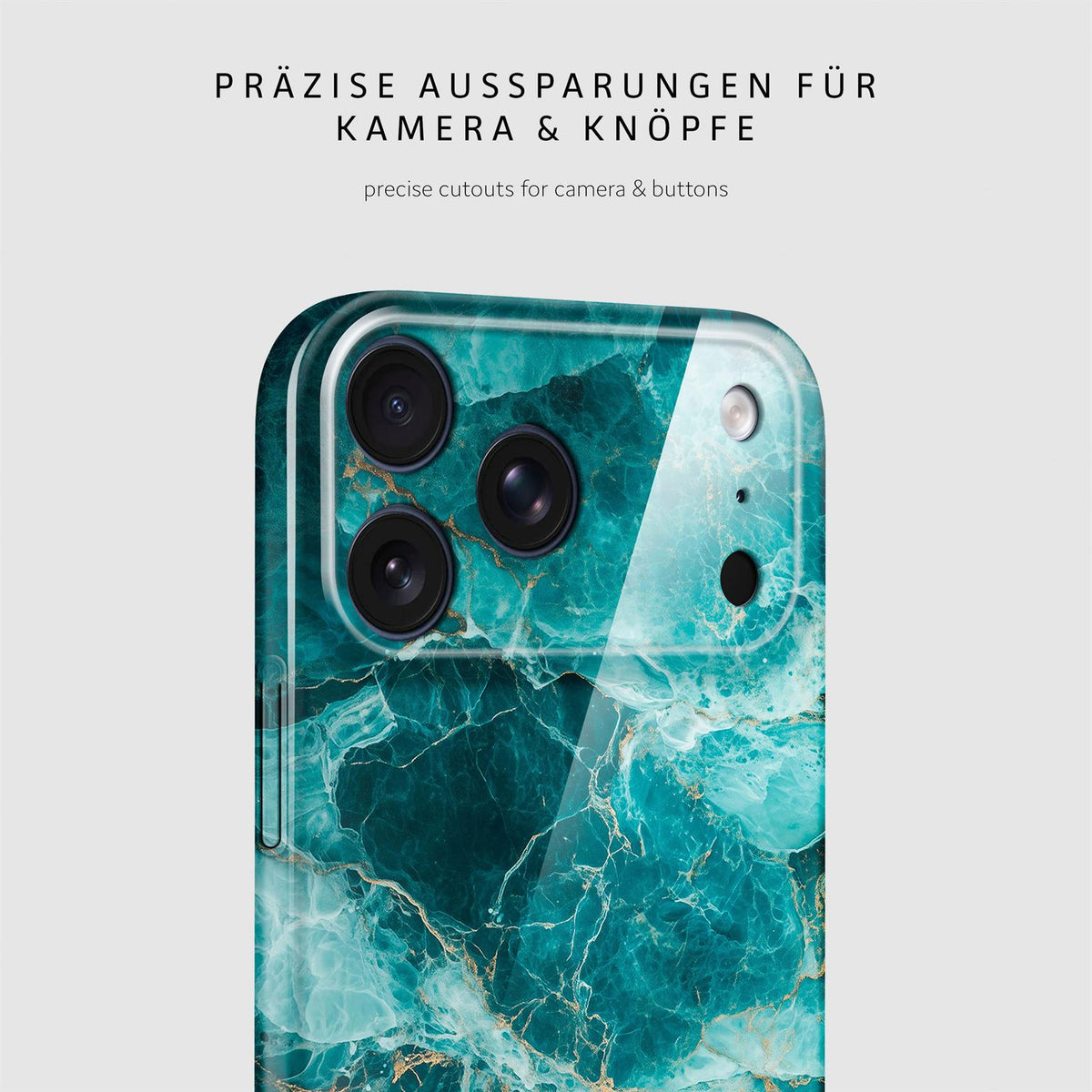 Bliss Cover für iPhone 18 Pro Max in der Farbe Aqua Prism (Blau)