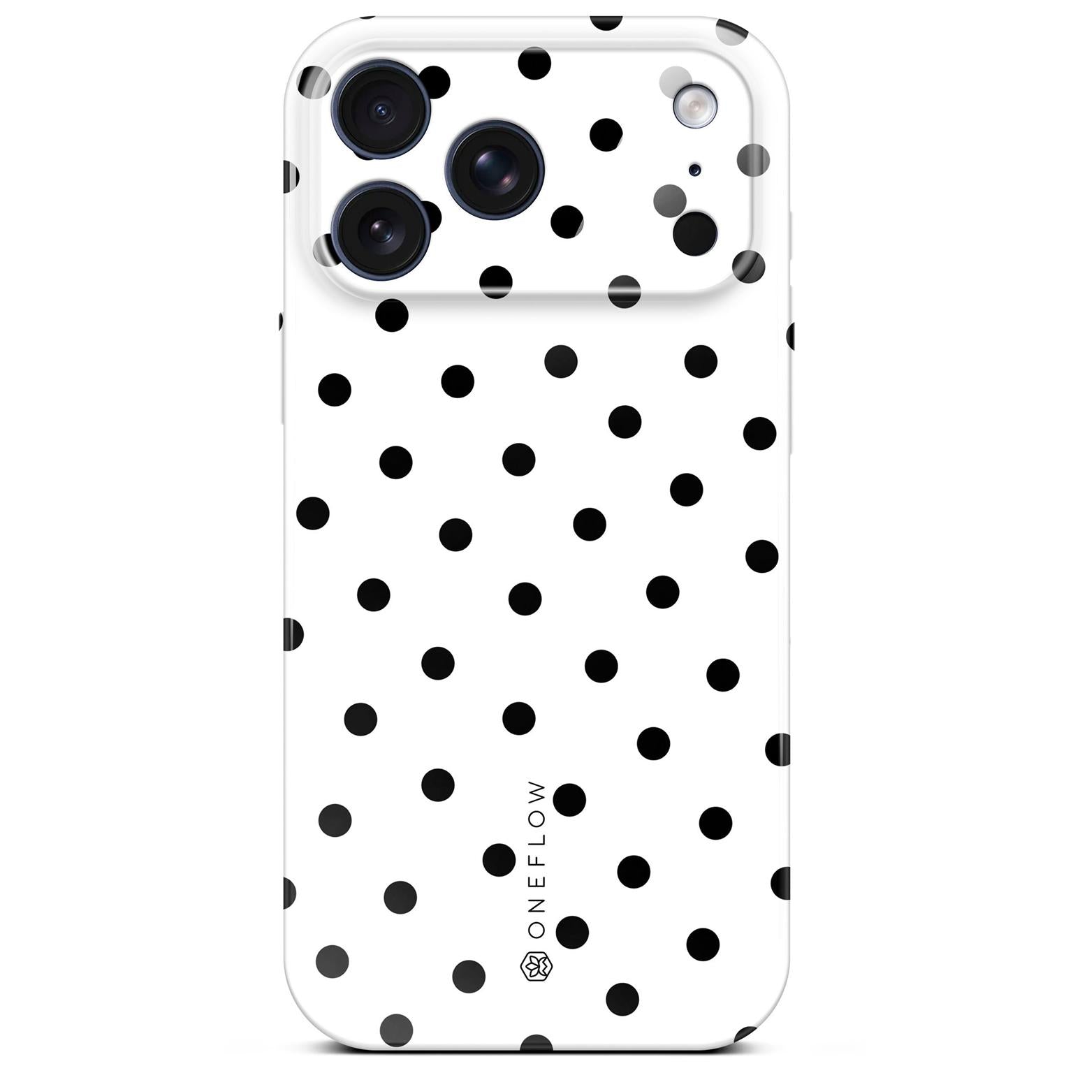 Splash Case für iPhone 18 Pro Max in der Farbe Polka Noir (Weiß)