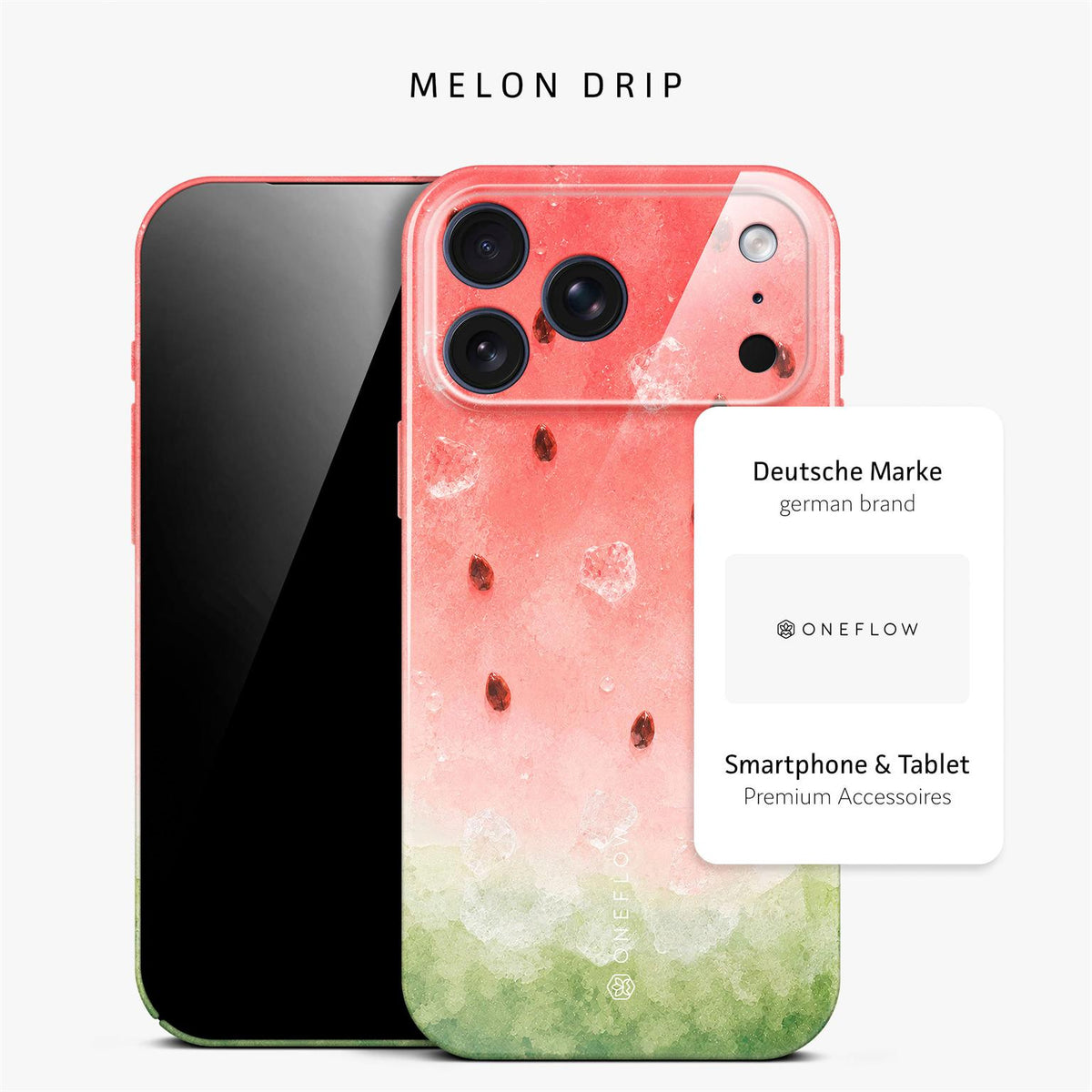 Splash Case für iPhone 18 Pro Max in der Farbe Melon Drip (Rot)