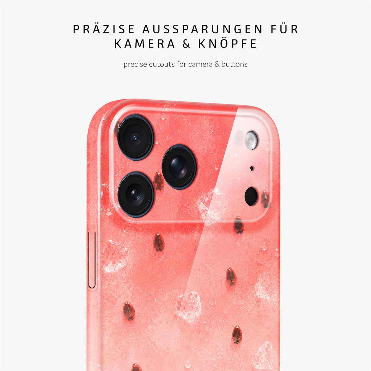Splash Case für iPhone 18 Pro Max in der Farbe Melon Drip (Rot)