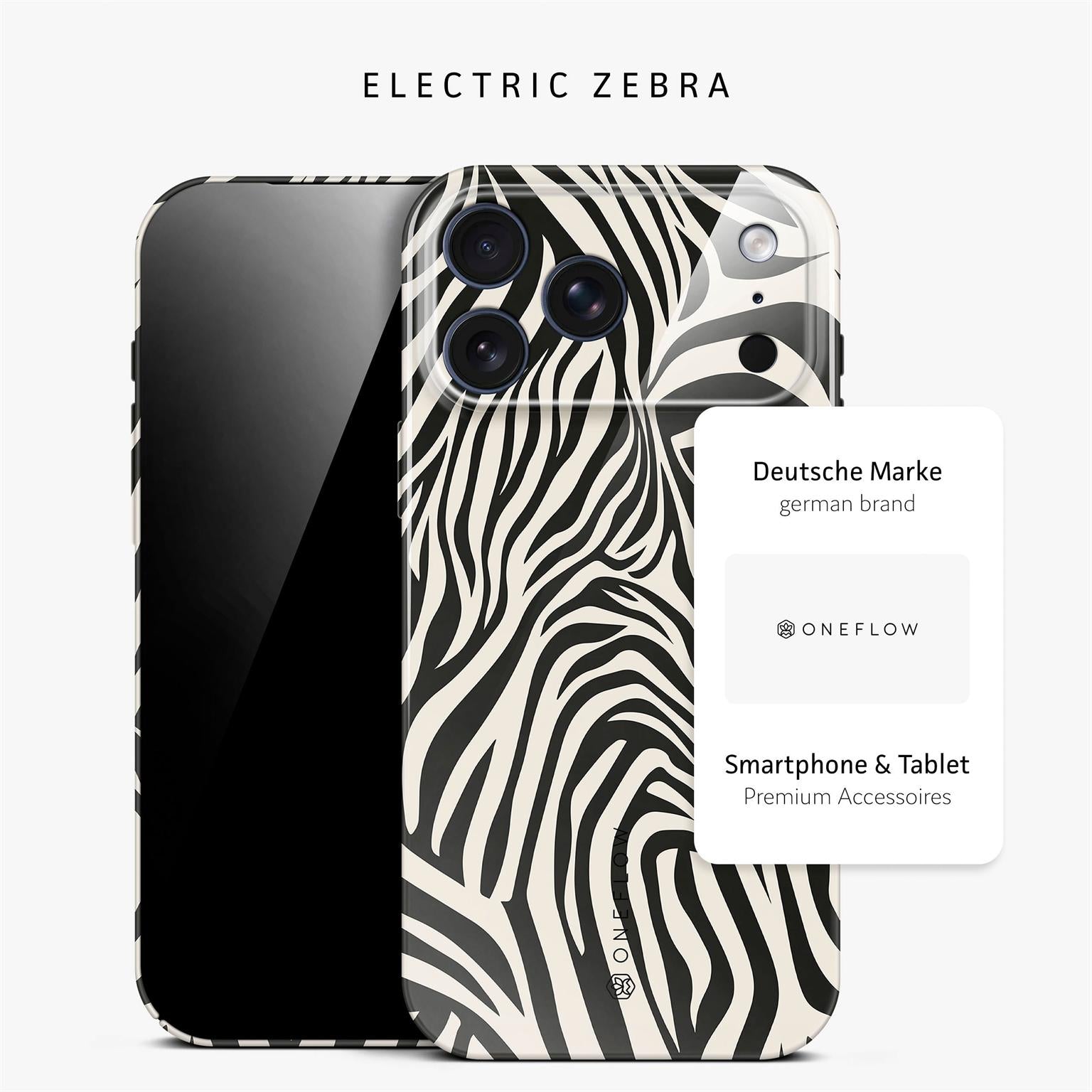 Wild Cover für iPhone 18 Pro Max in der Farbe Electric Zebra (Mehrfarbig)