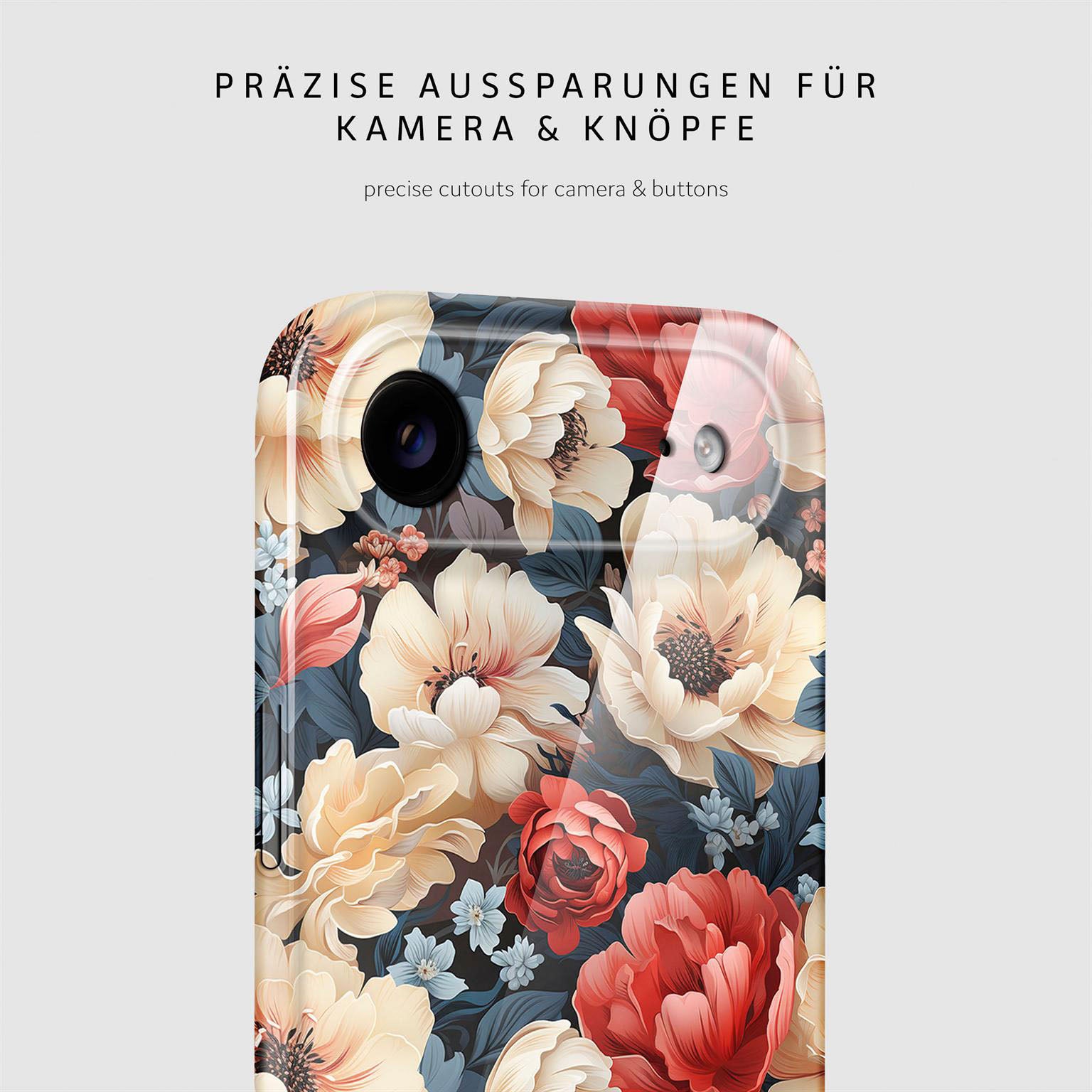 Flower Cover für iPhone Air in der Farbe Mystic Flora (Rot)