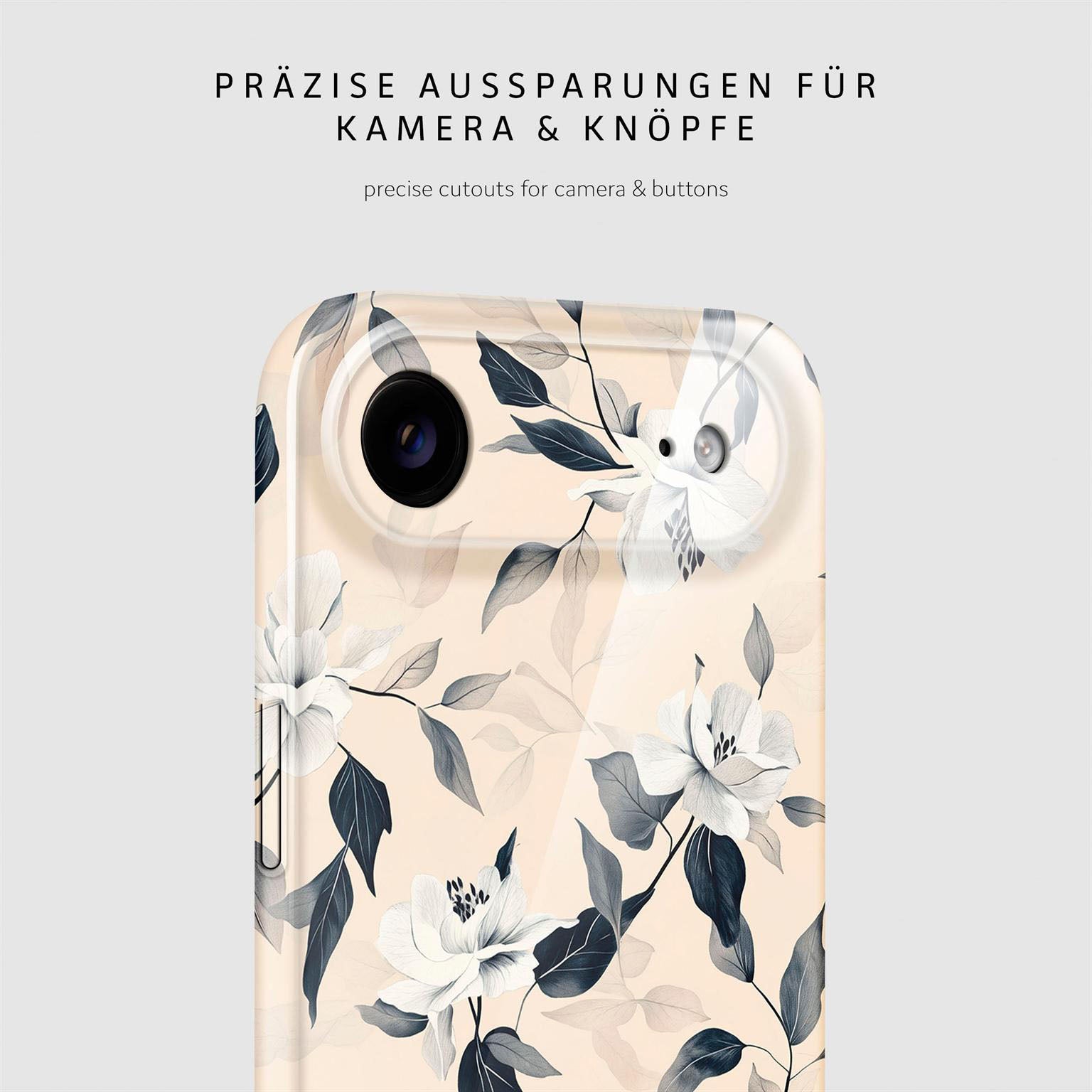 Flower Cover für iPhone Air in der Farbe Eternal Garden (Blau)