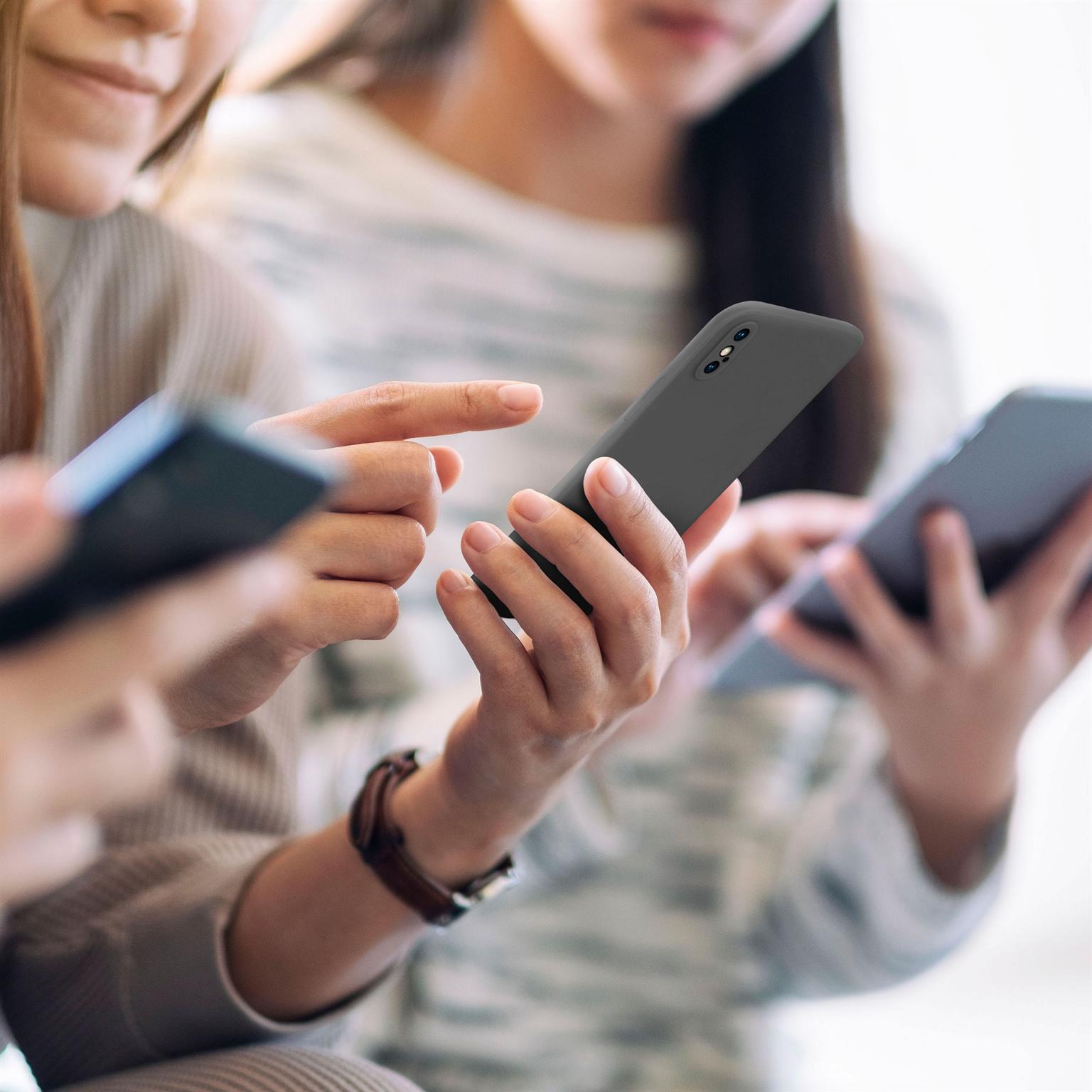 Soft Case für iPhone XS in der Farbe Anthrazit (Grau)