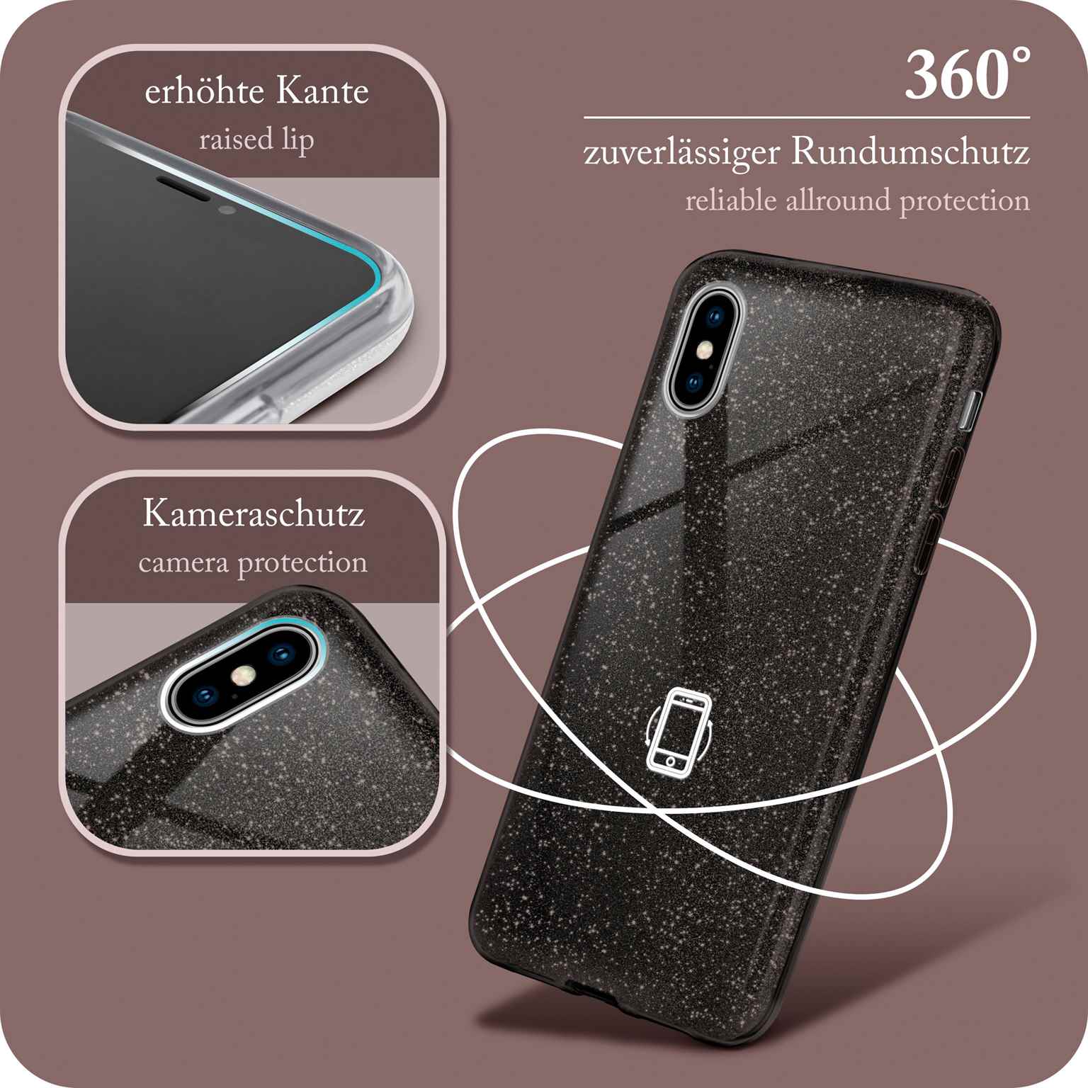 Glitter Case für iPhone XS